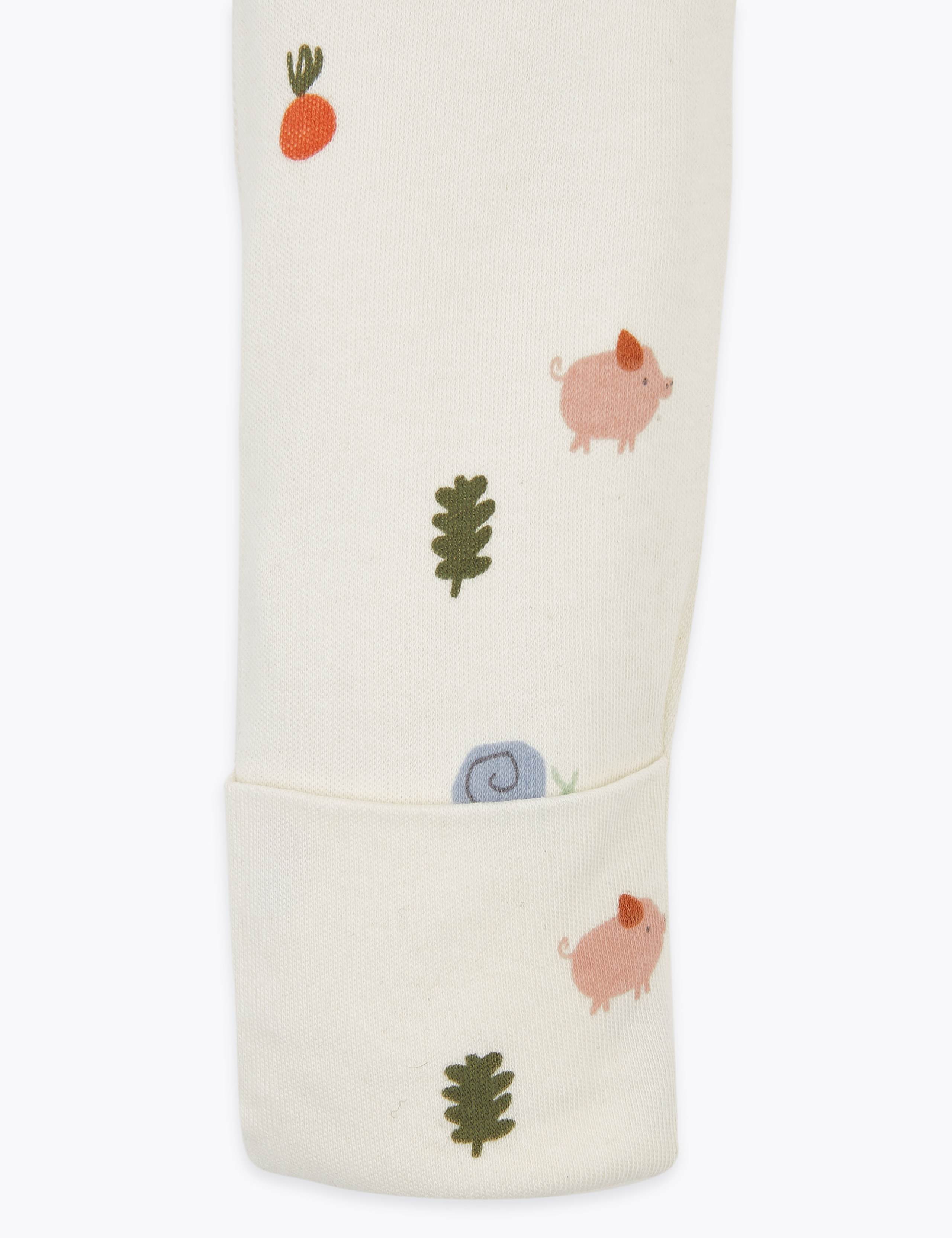 5 Pack Organic Cotton Woodland Bodysuits (6½lbs-3 Yrs) 8 of 8