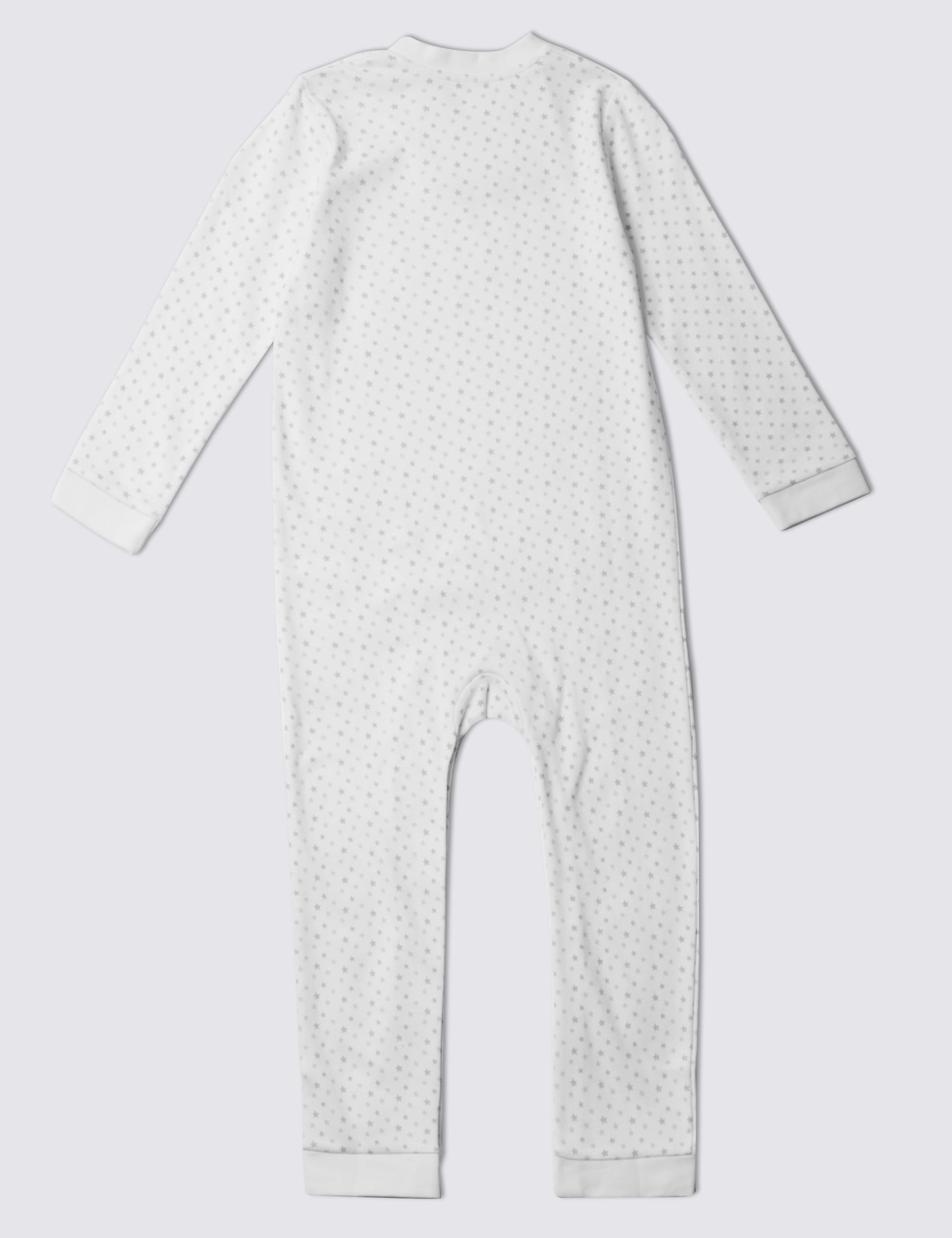 Easy Dressing Unisex Pure Cotton Sleepsuit (3-8 Years) 2 of 2