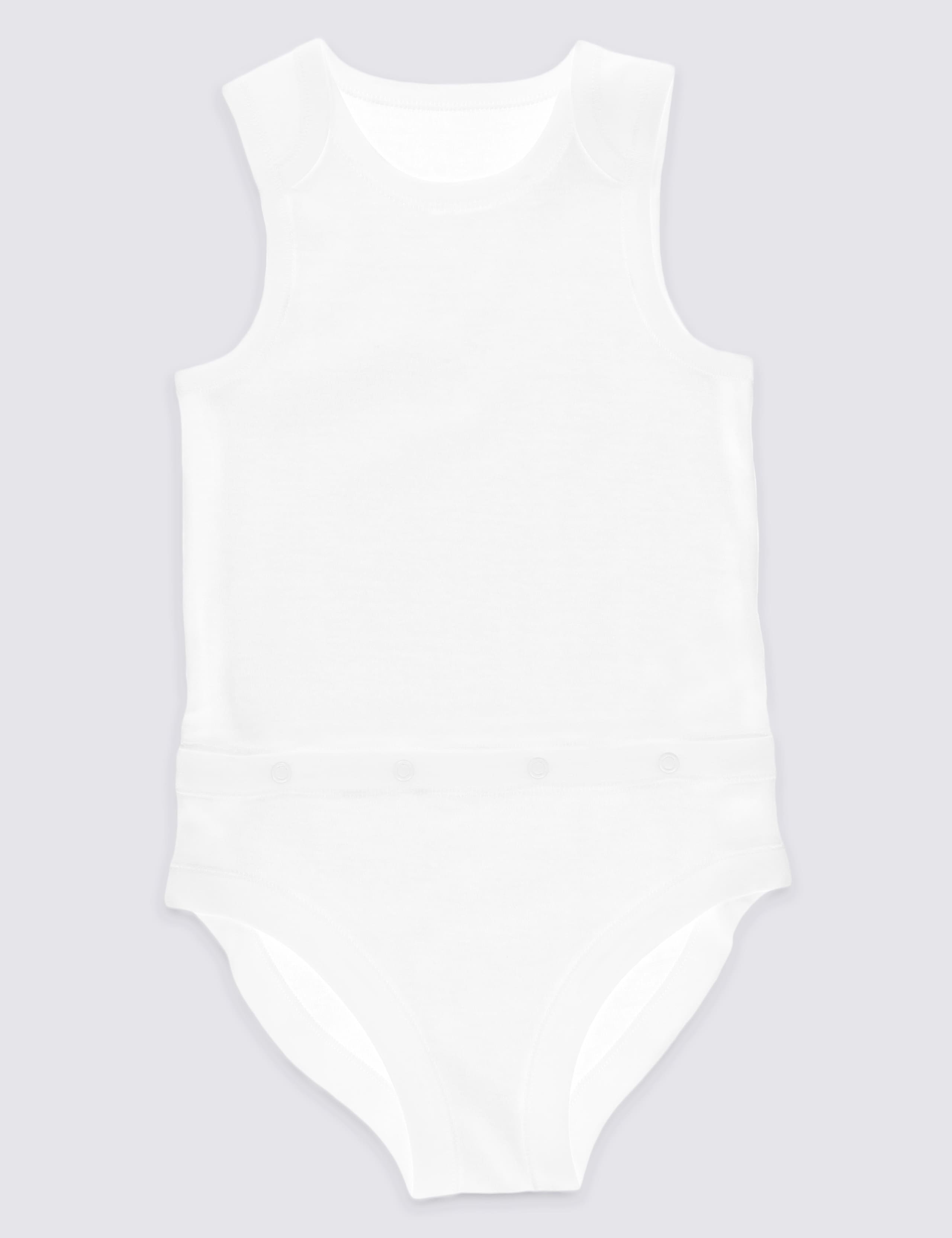 Easy Dressing Unisex Pure Cotton Bodysuit (3-8 Years) 1 of 1