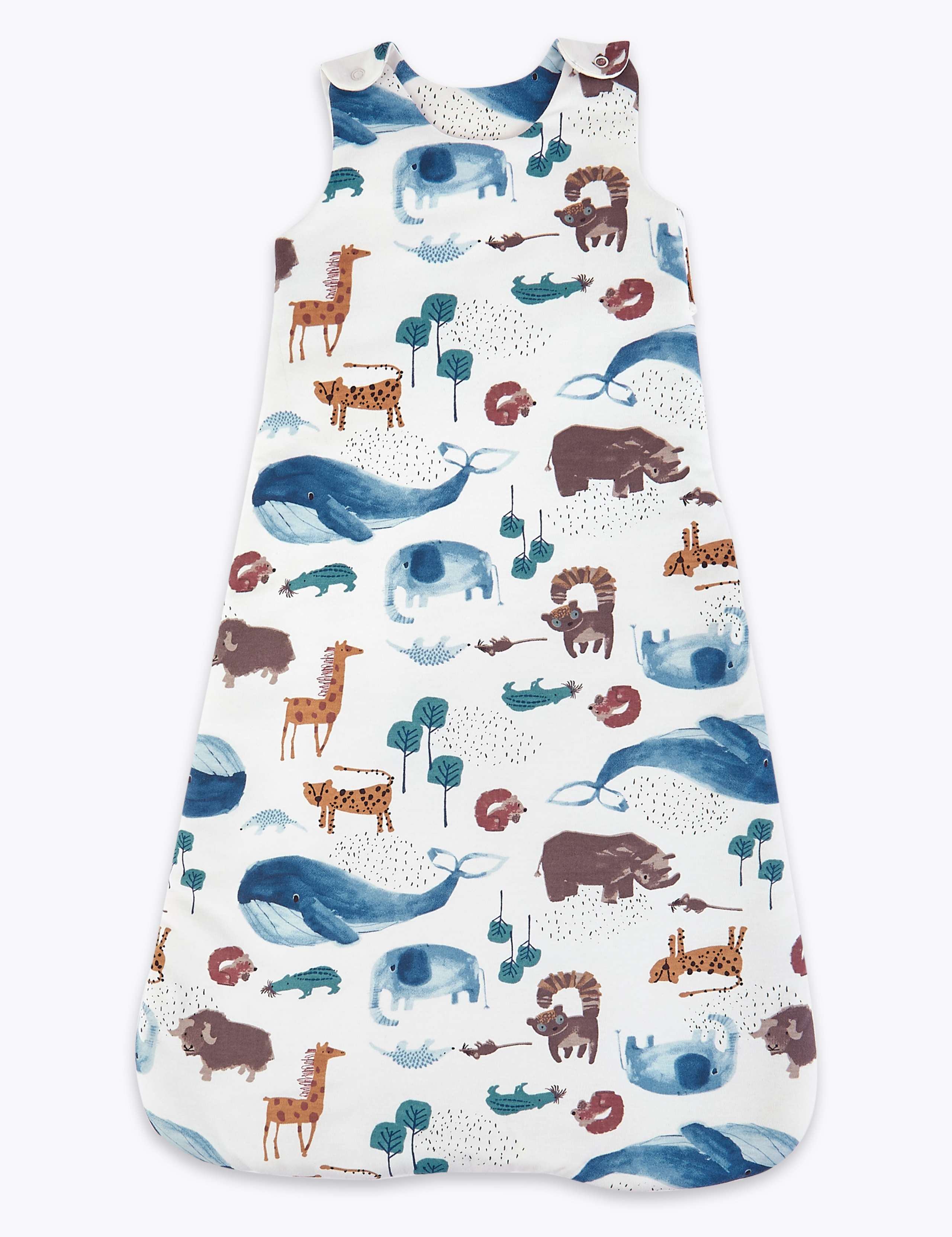 2.5 Tog Animal Print Sleeping Bag (0-36 Mths) 1 of 3