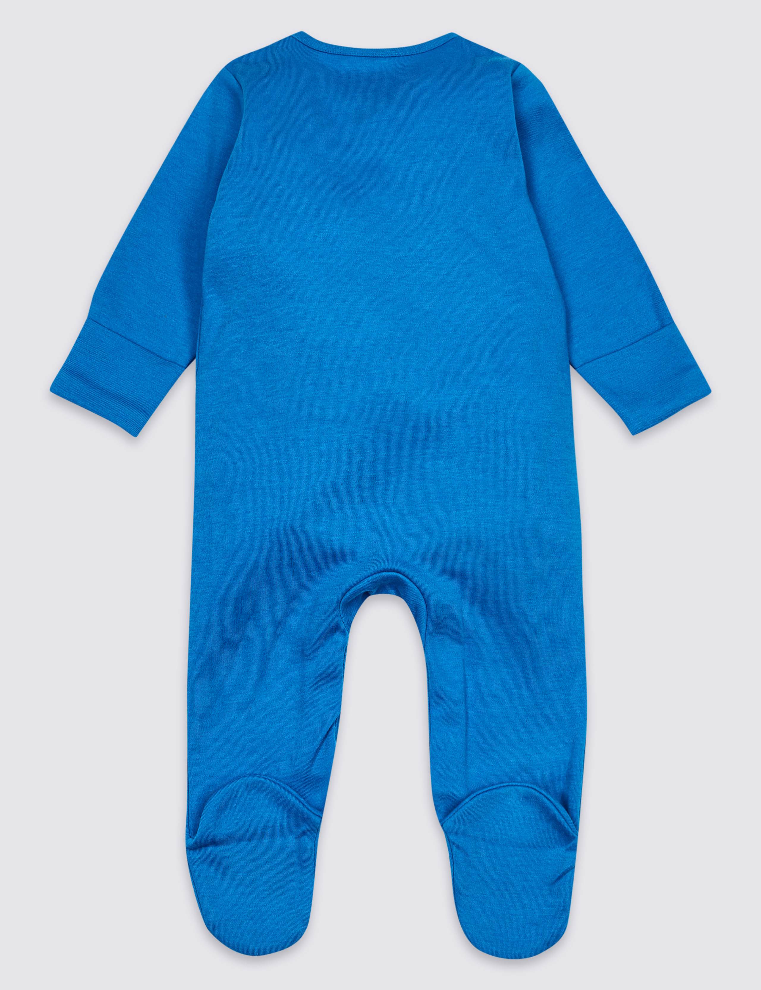 3 Pack Pure Cotton Dinosaurs Sleepsuits 5 of 8