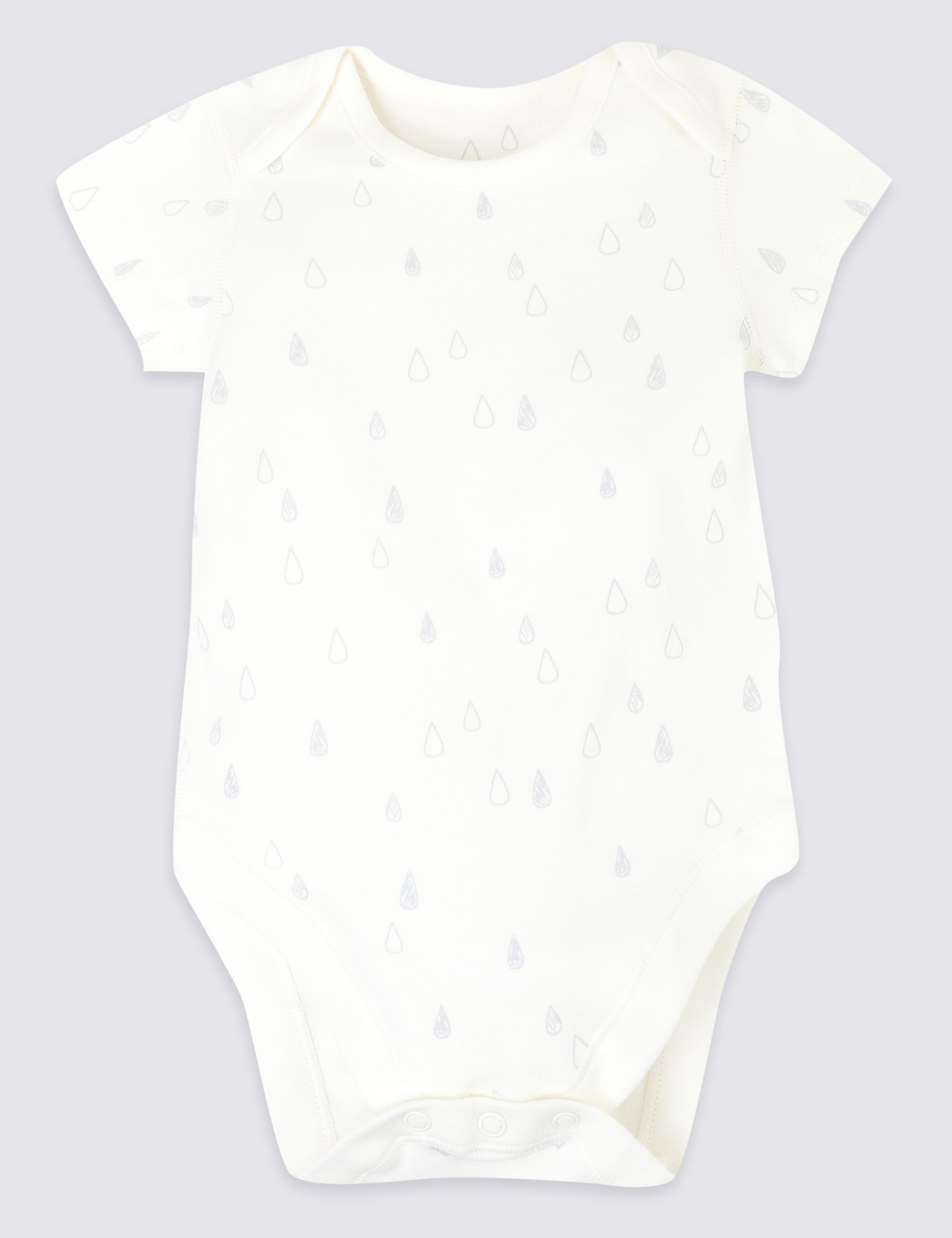 7 Pack Organic Pure Cotton Animal Bodysuits 4 of 8