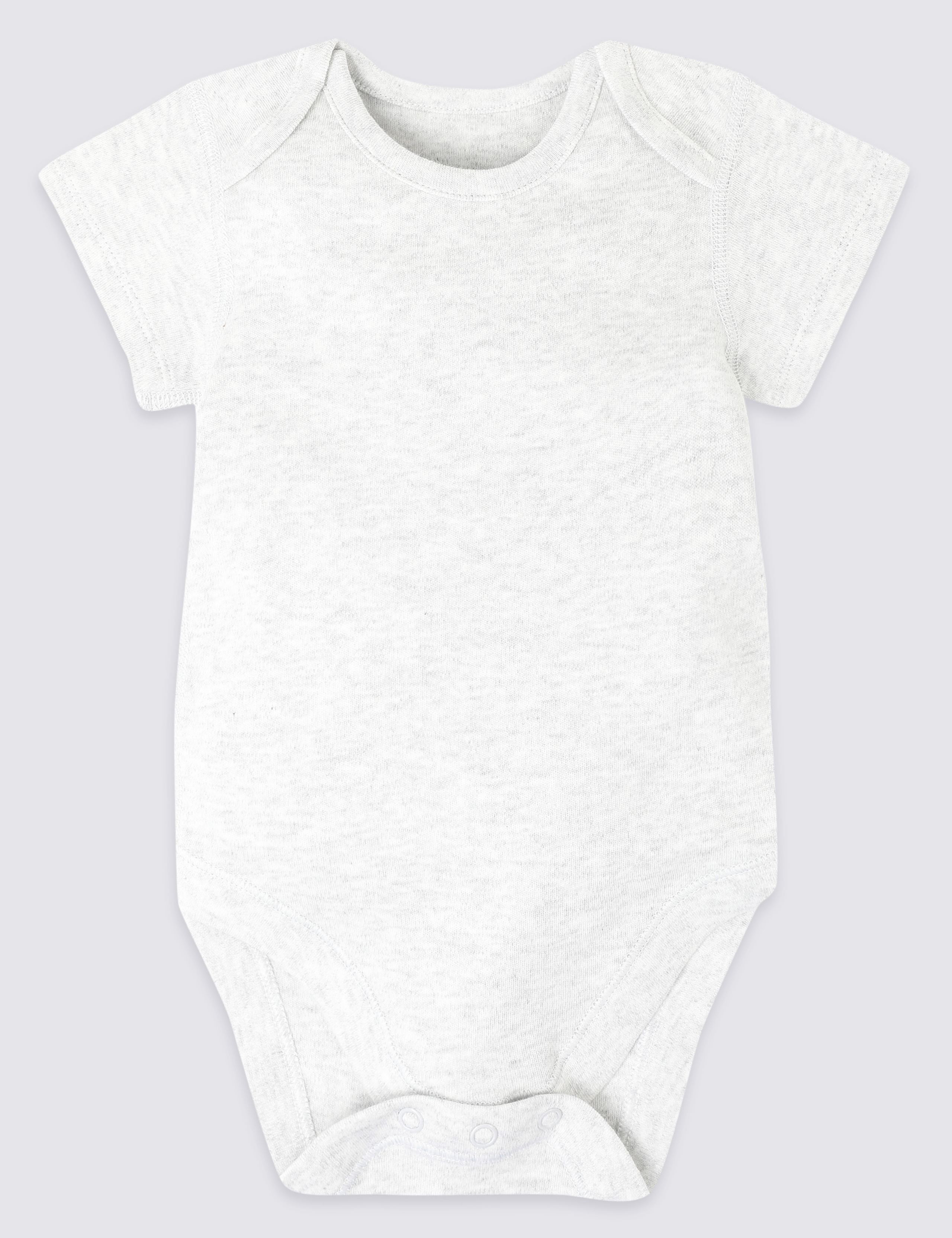 7 Pack Organic Pure Cotton Animal Bodysuits 7 of 8