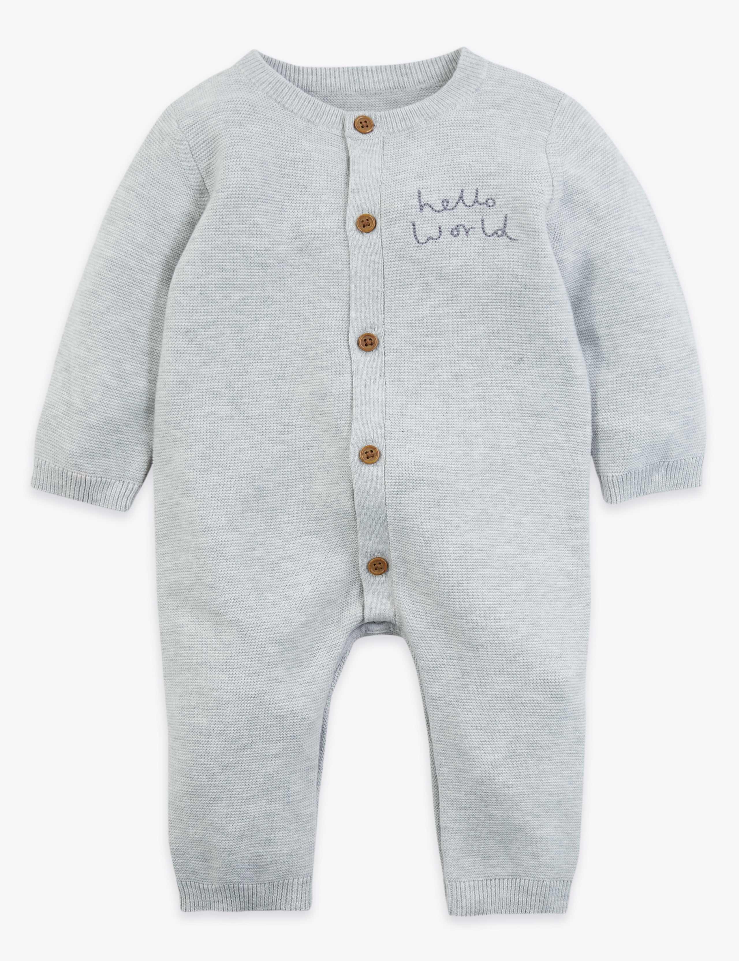 Organic Cotton Hello World All in One (7lbs-12 Mths) 1 of 3