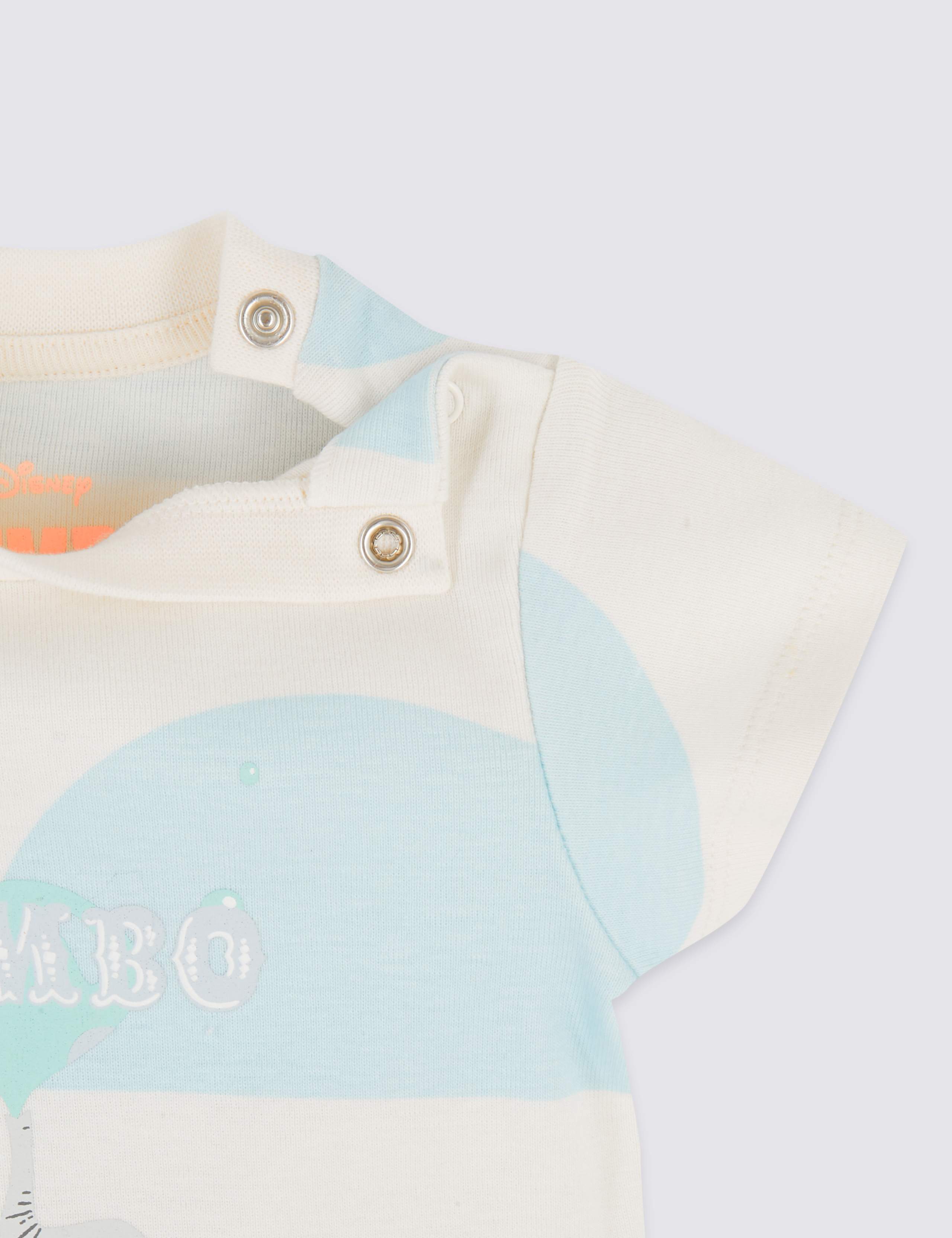 Disney Dumbo™ 3 Pack Pure Cotton Bodysuits 6 of 6