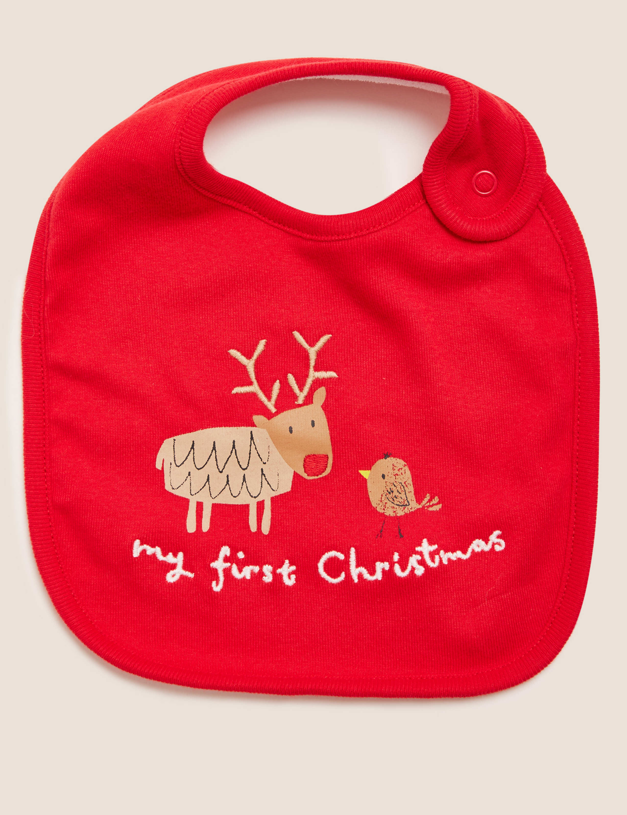 Pure Cotton My First Christmas Bib 1 of 1