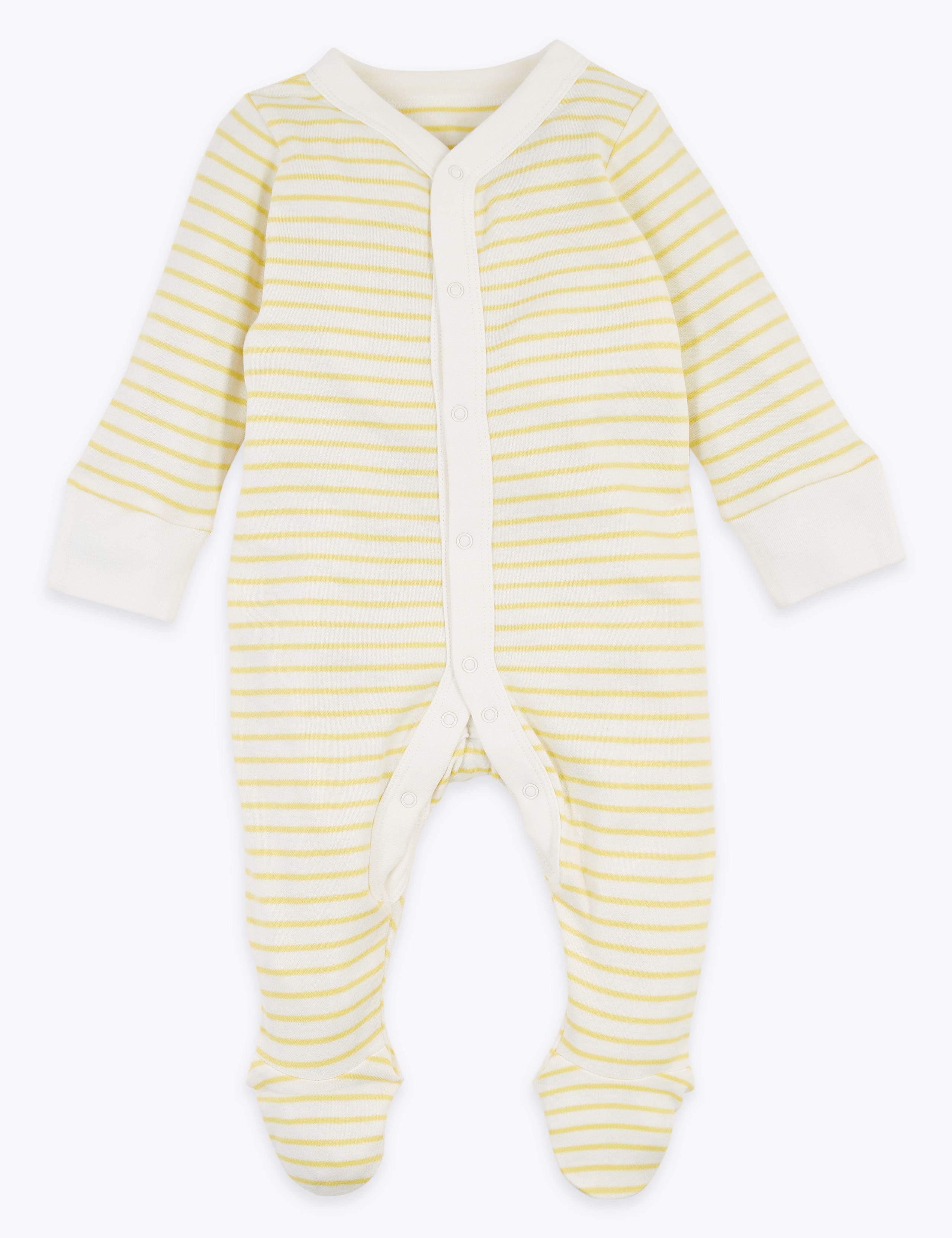 2 Pack Cotton Patterned Sleepsuits (6½lbs-3 Yrs) 3 of 7