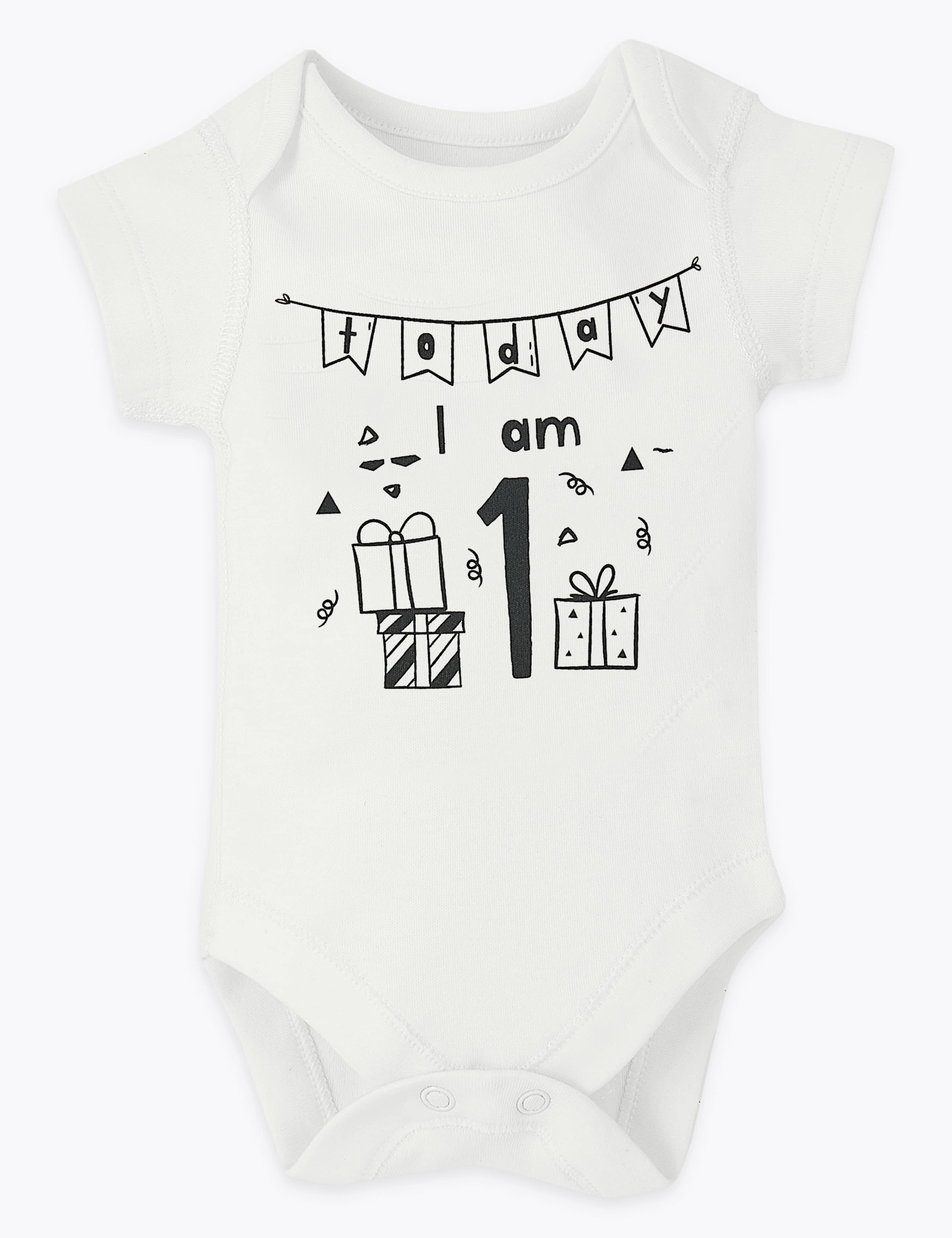 12 Pack Cotton Milestone Bodysuits 13 of 13