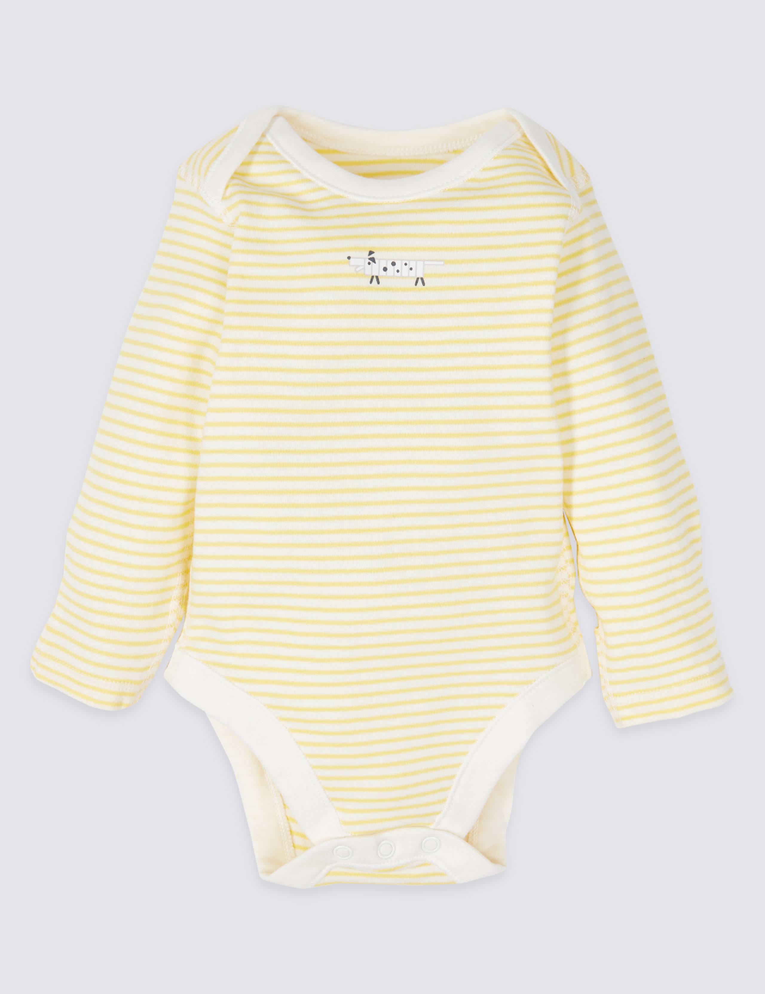 5 Pack Pure Cotton Bodysuits 5 of 8