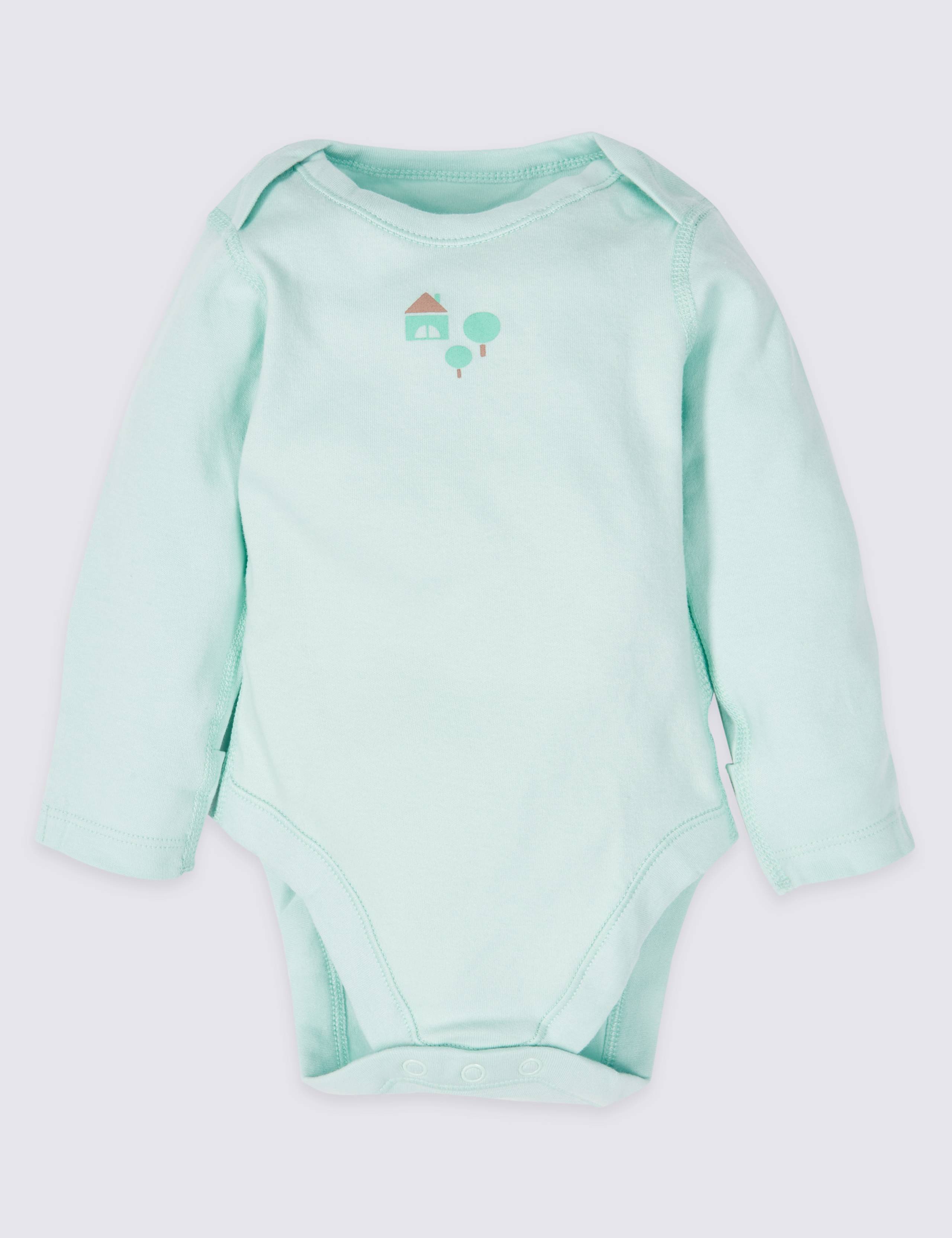 5 Pack Pure Cotton Bodysuits 6 of 8