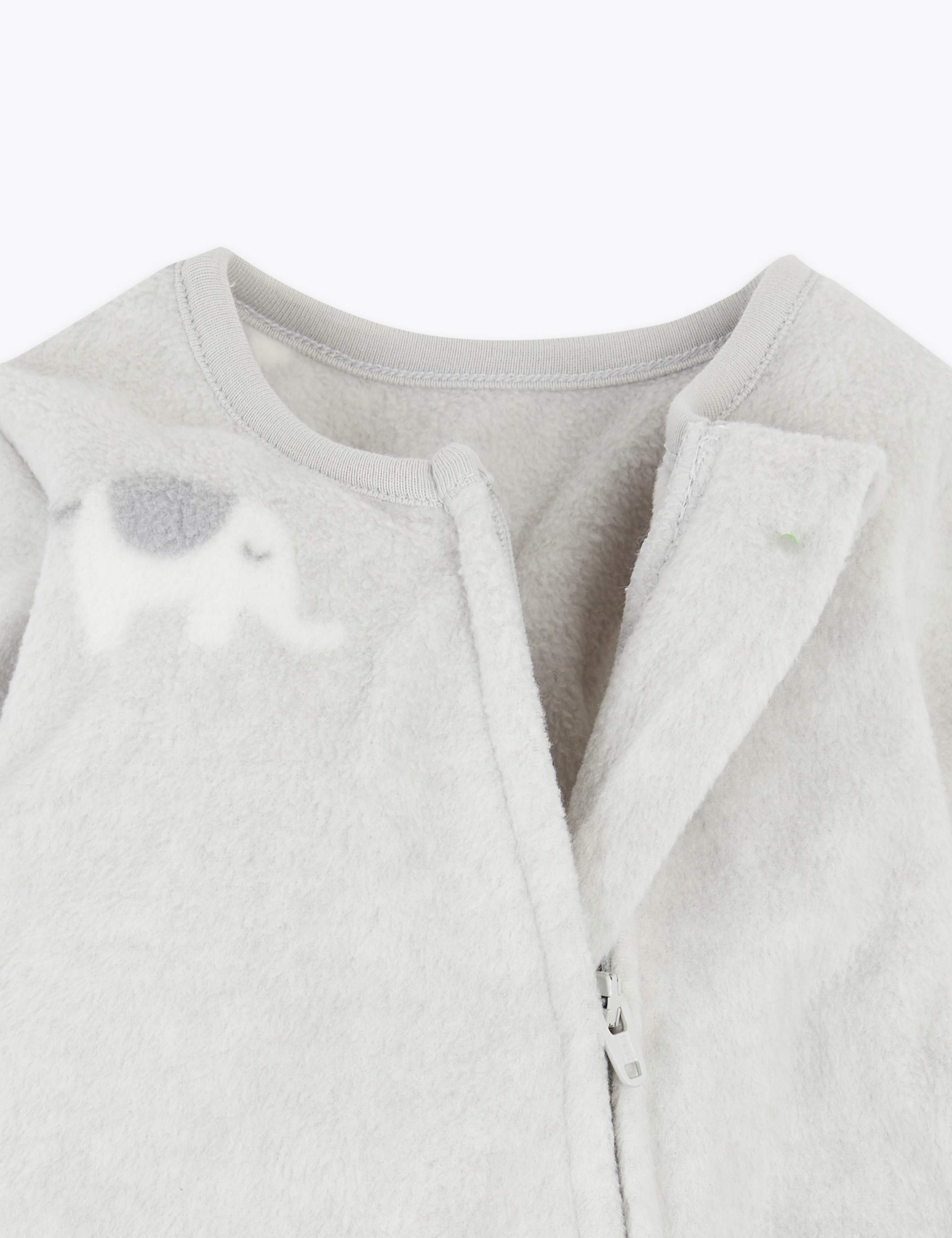 Fleece Elephant Print Sleepsuit (7lbs-12 Mths) 5 of 5