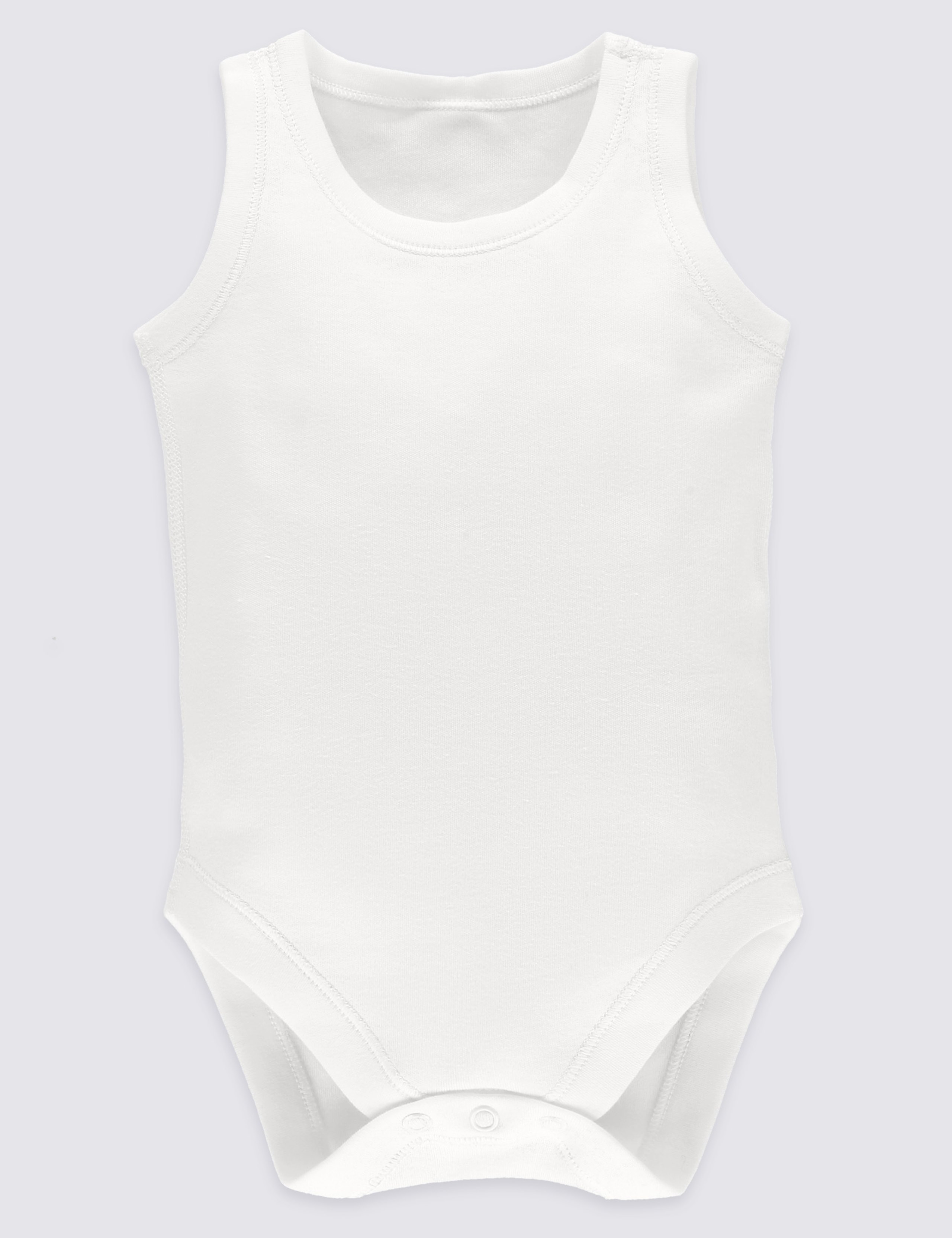 7 Pack Unisex Pure Cotton Bodysuits 2 of 4
