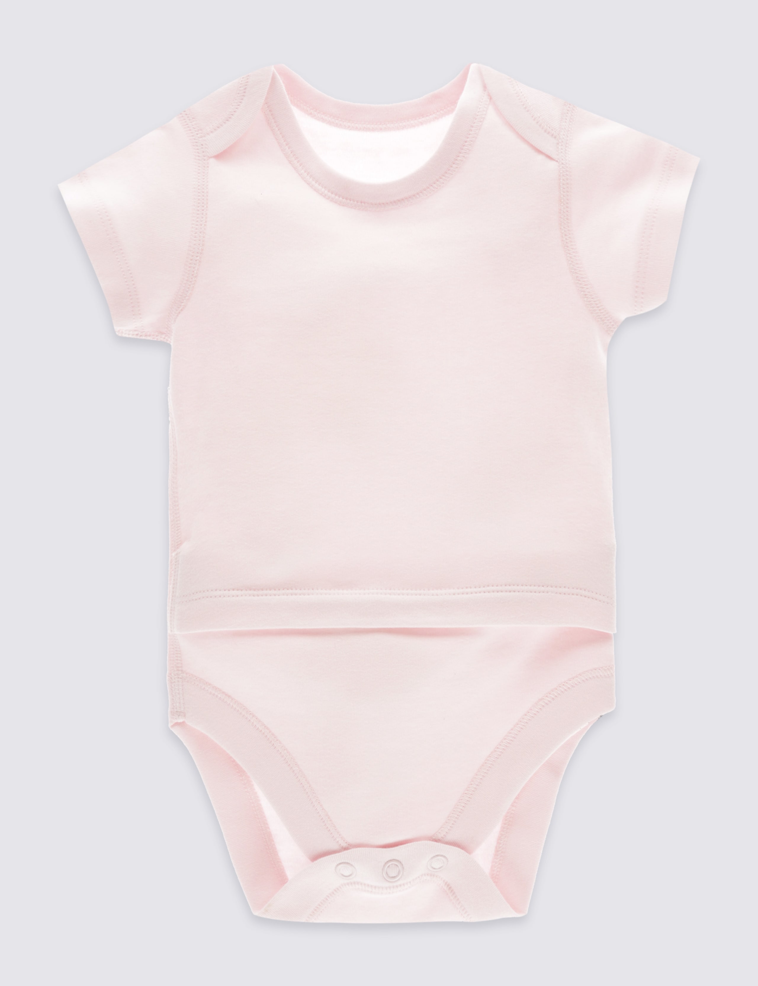 Adaptive Pure Cotton Bodysuit (0  - 3 Yrs) 1 of 4