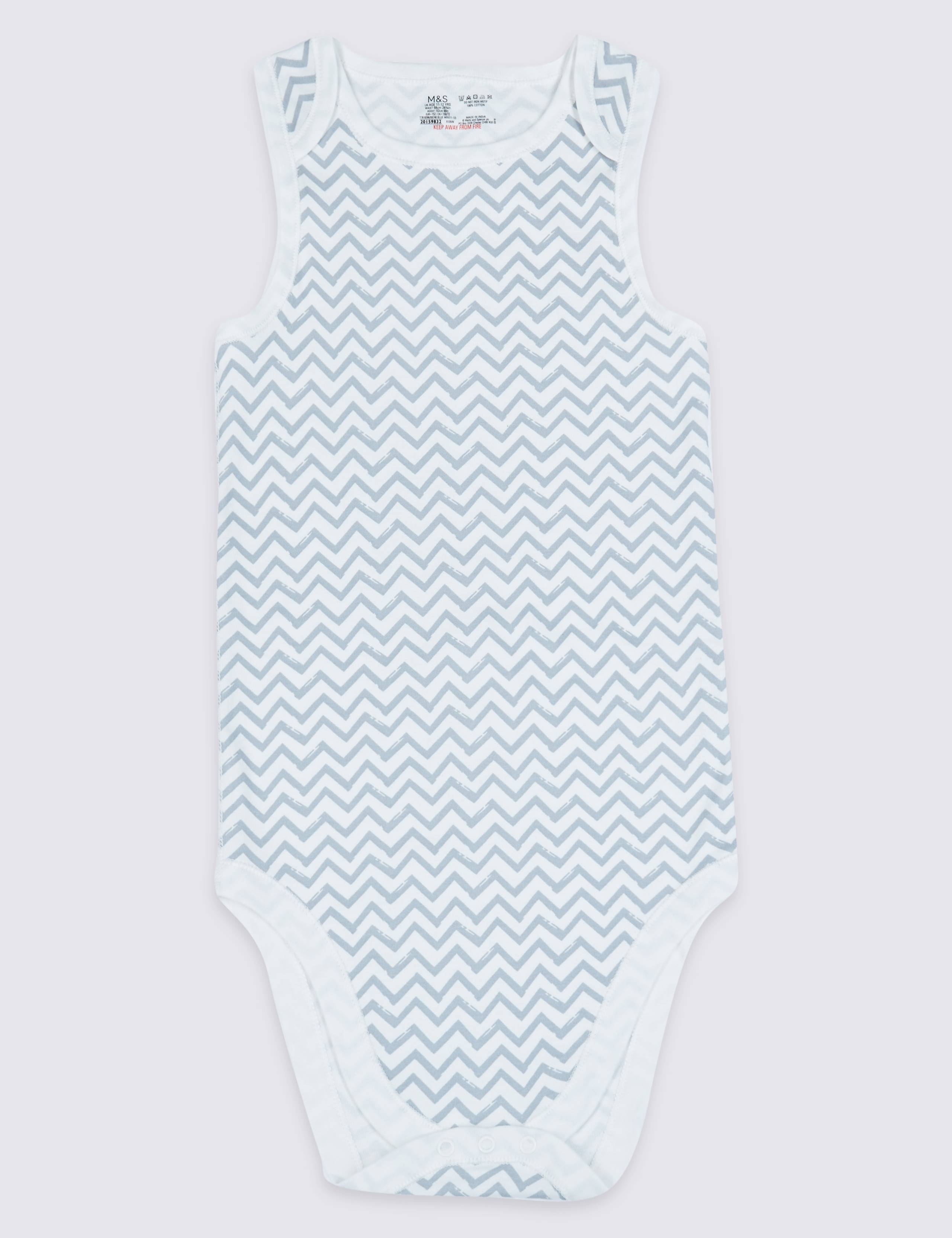 Easy Dressing Pure Cotton Flat Seams Bodysuit (3-16 Years) 1 of 3