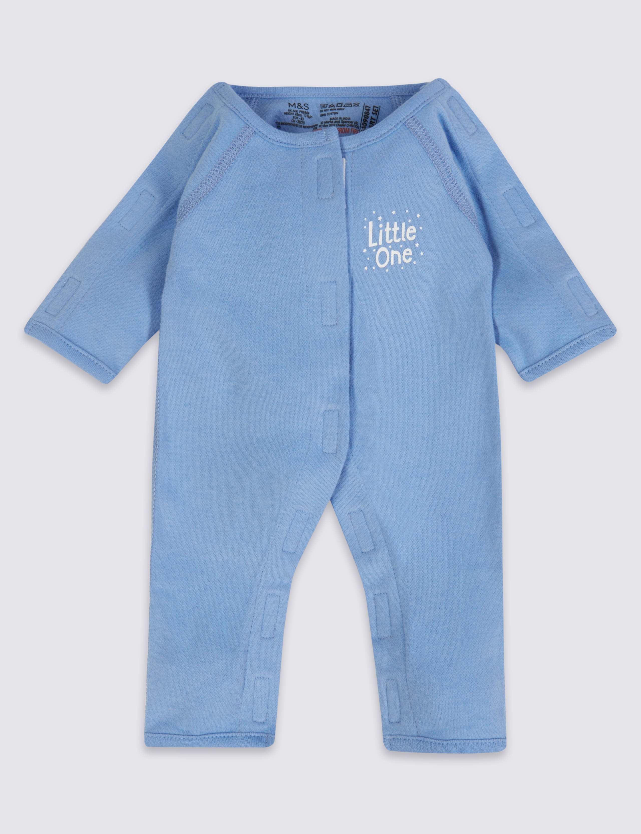 Adaptive 3 Pack Premature Pure Cotton Sleepsuits (3lbs-4lbs) 2 of 6