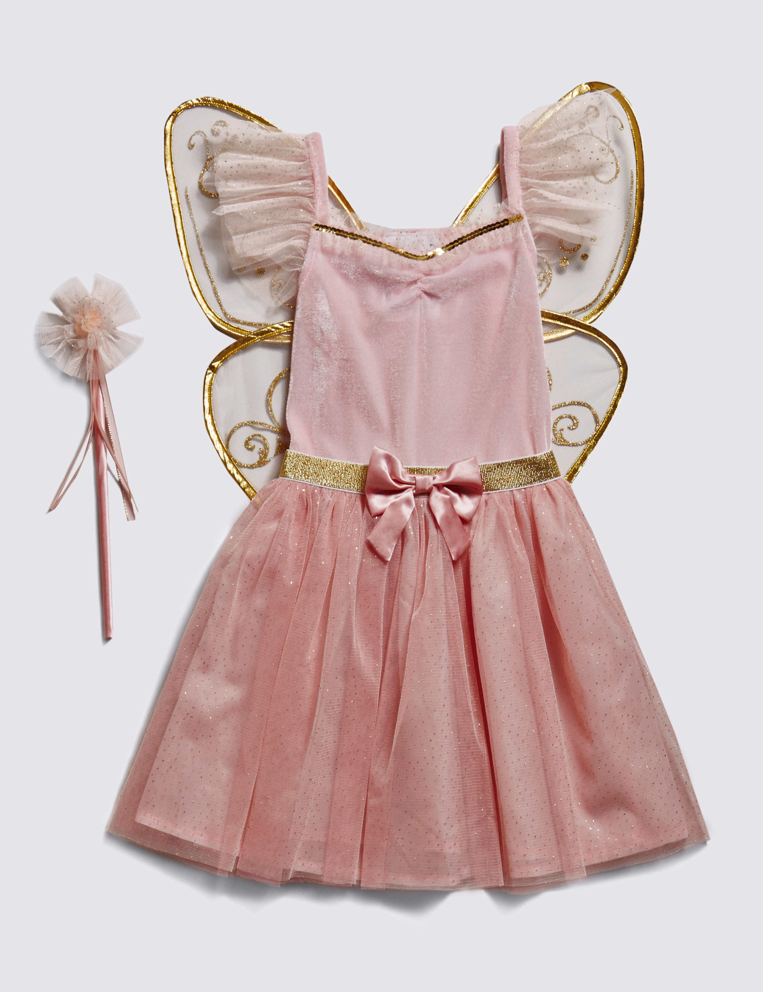 Kids' Fairy Costume with Wand & Butterfly Wings 2 of 3