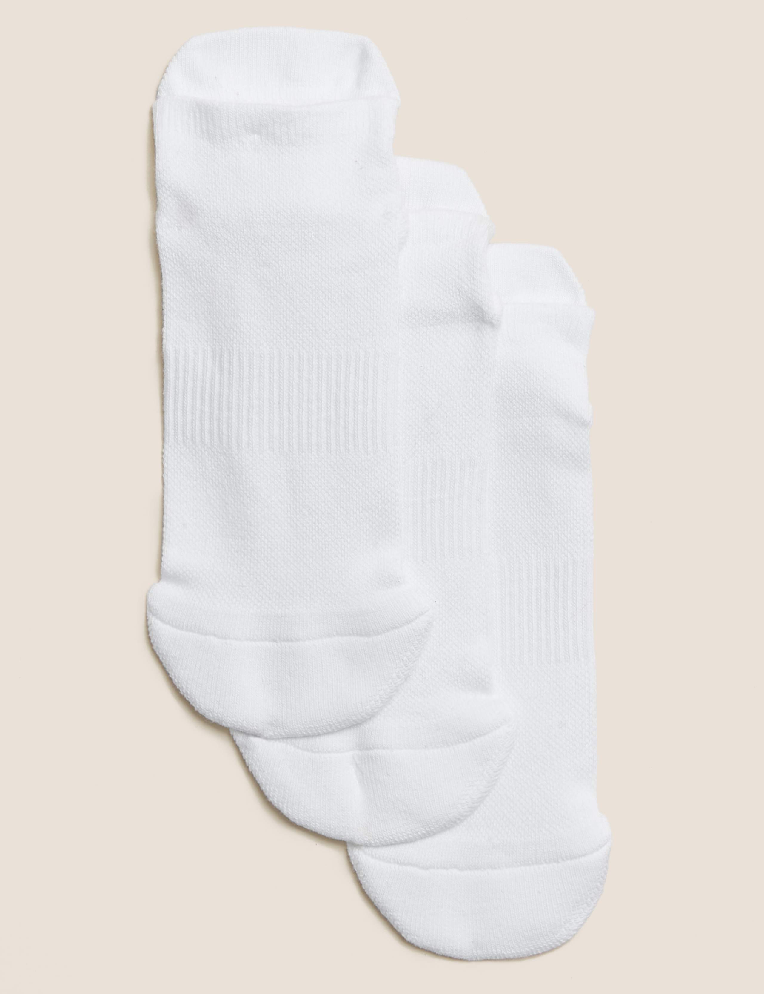3pk Cotton Trainer Liner Socks 1 of 2