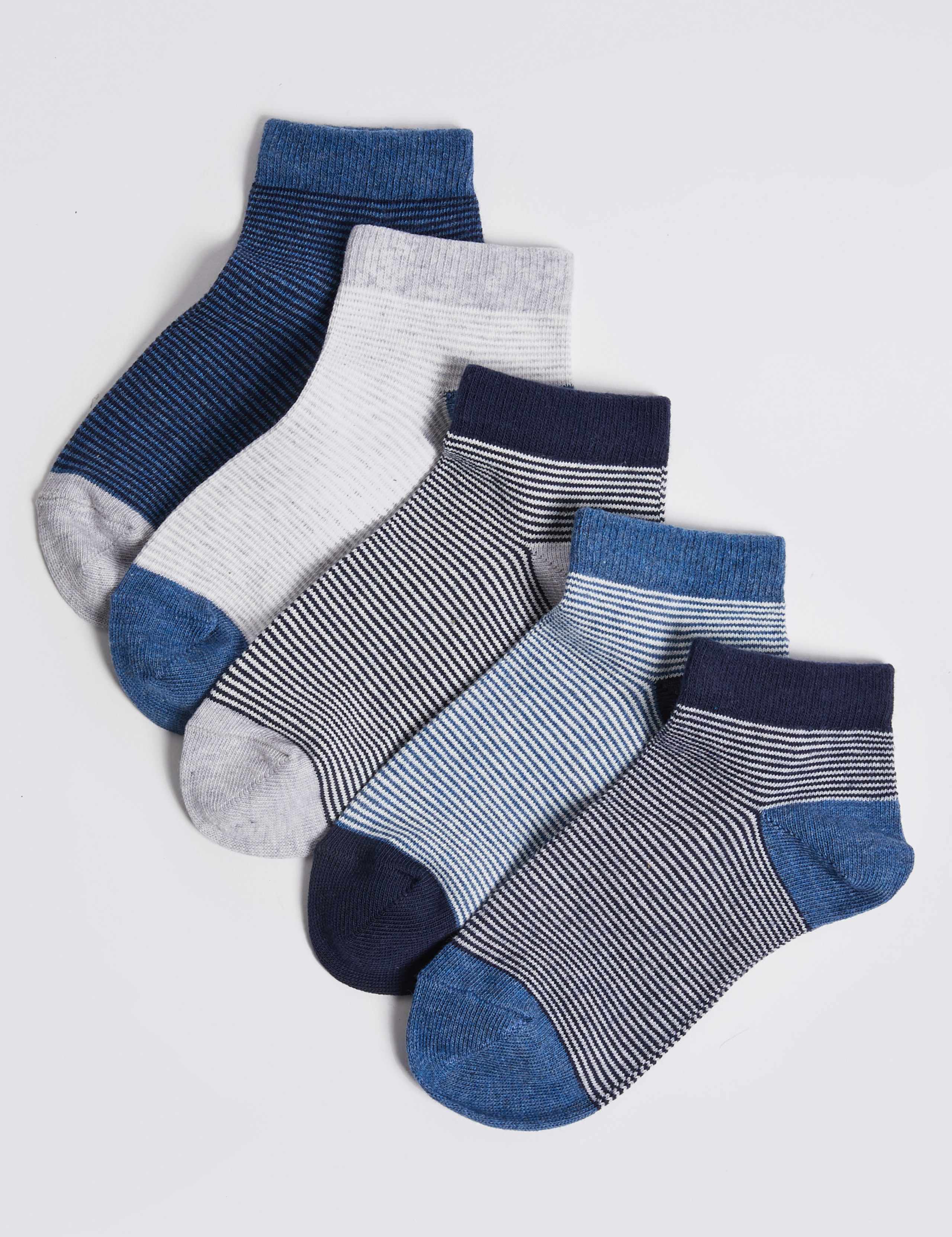 5 Pairs of Trainer Liner Socks 1 of 1