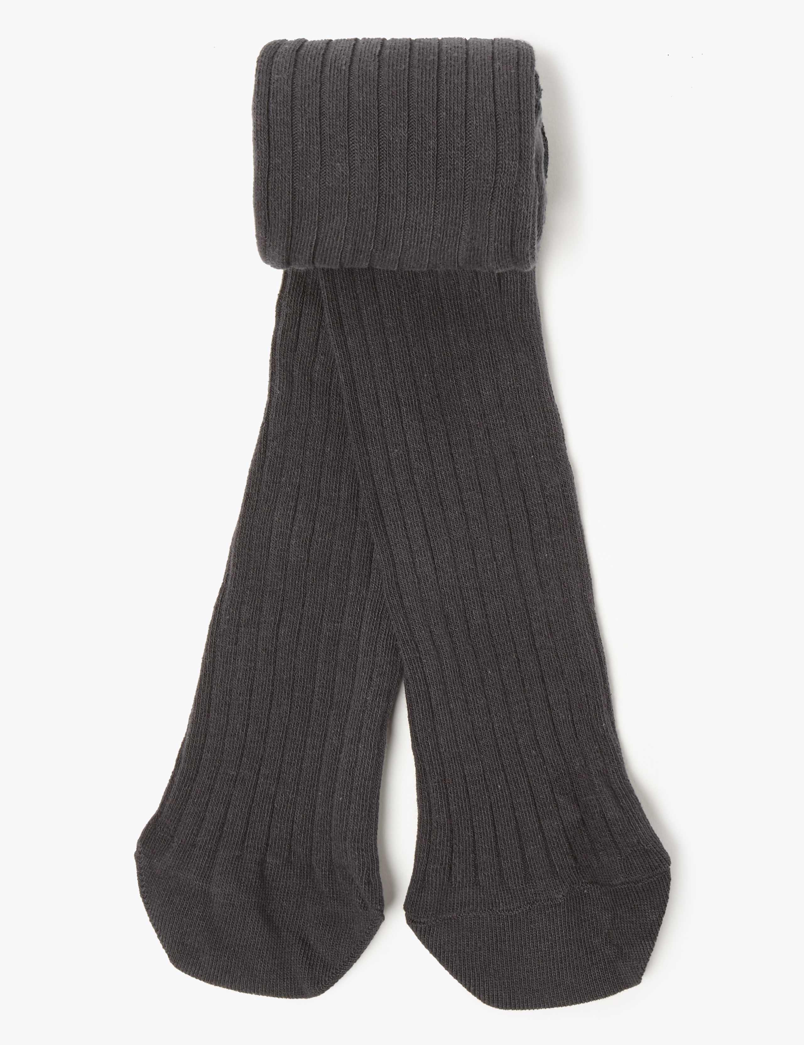 1 Pair of Ribbed Tights (18 Months - 14 Years) 1 of 3