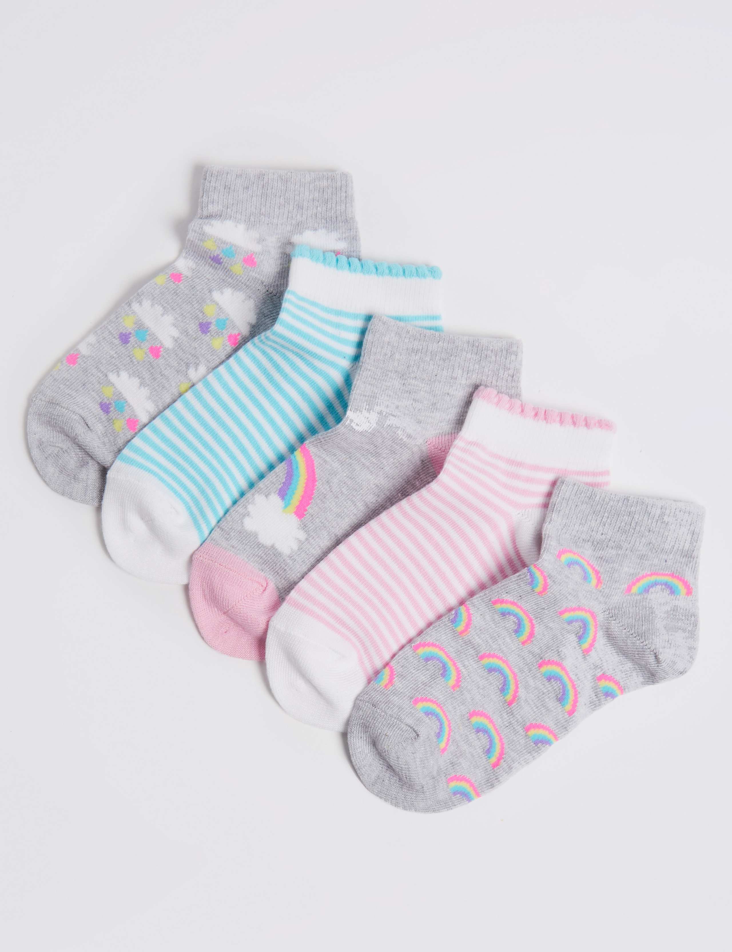 5 Pairs of Trainer Liner Socks 1 of 1