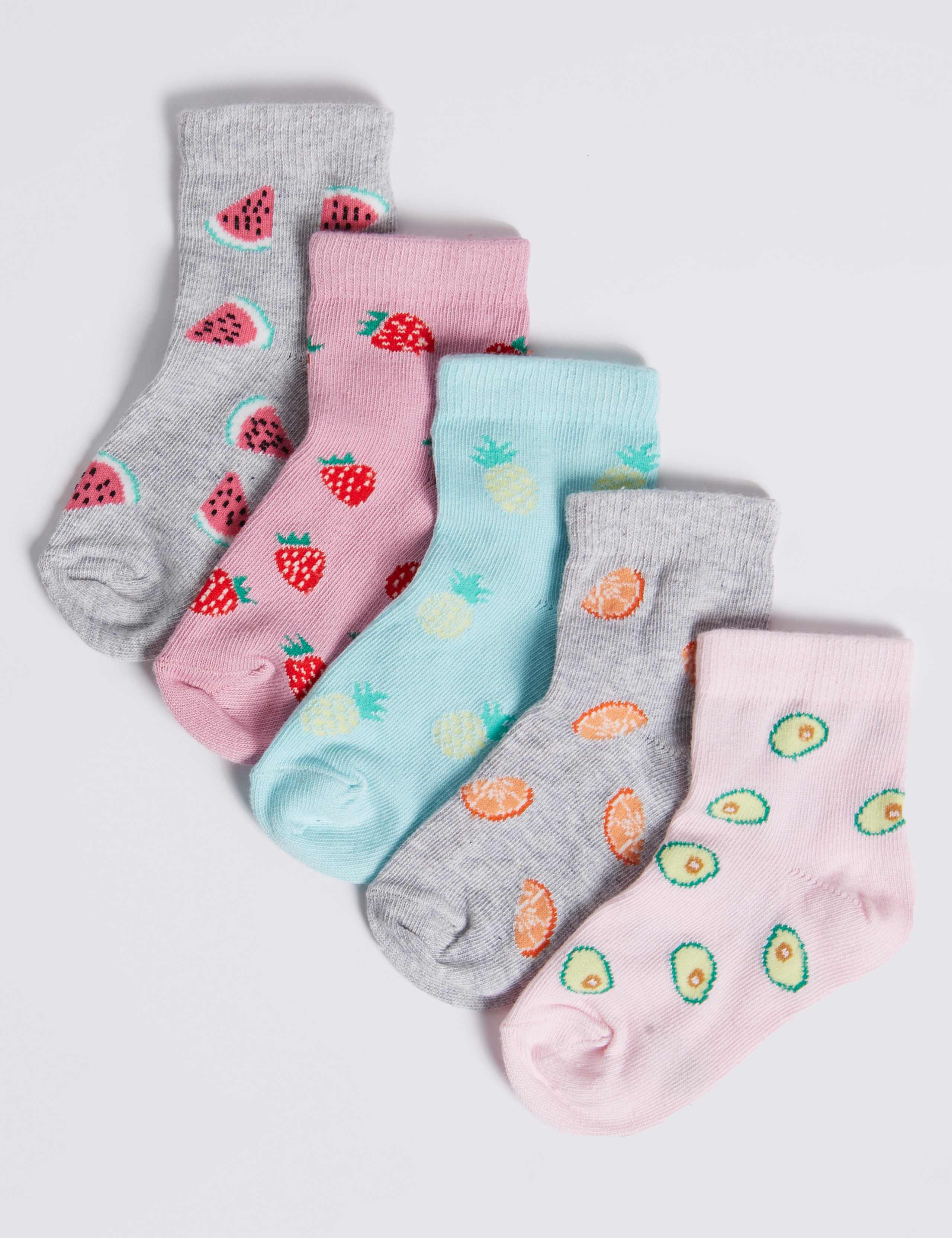 5 Pairs of Avocado Socks 1 of 1