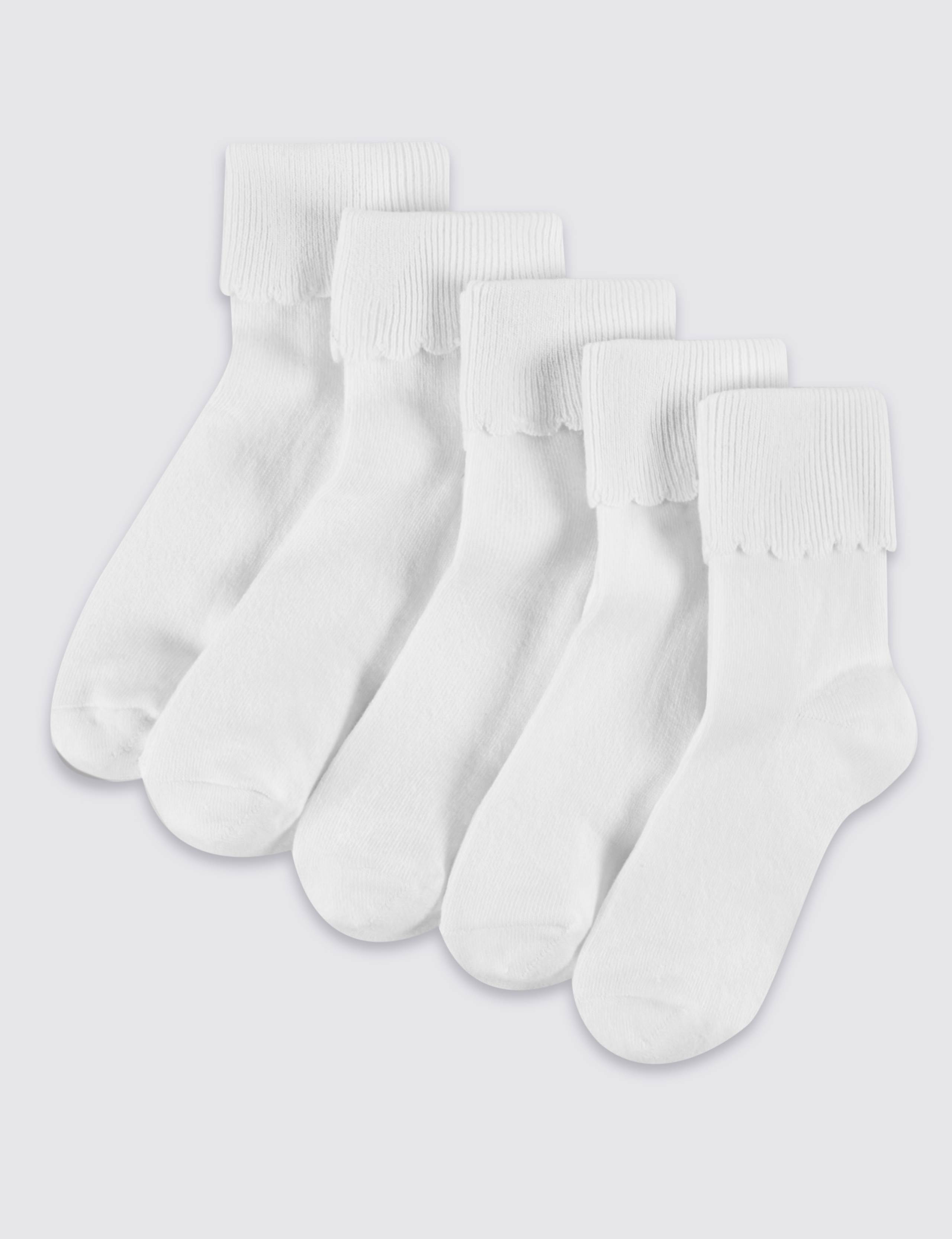 5 Pairs of Cotton Rich Socks (2-14 Years) 1 of 1