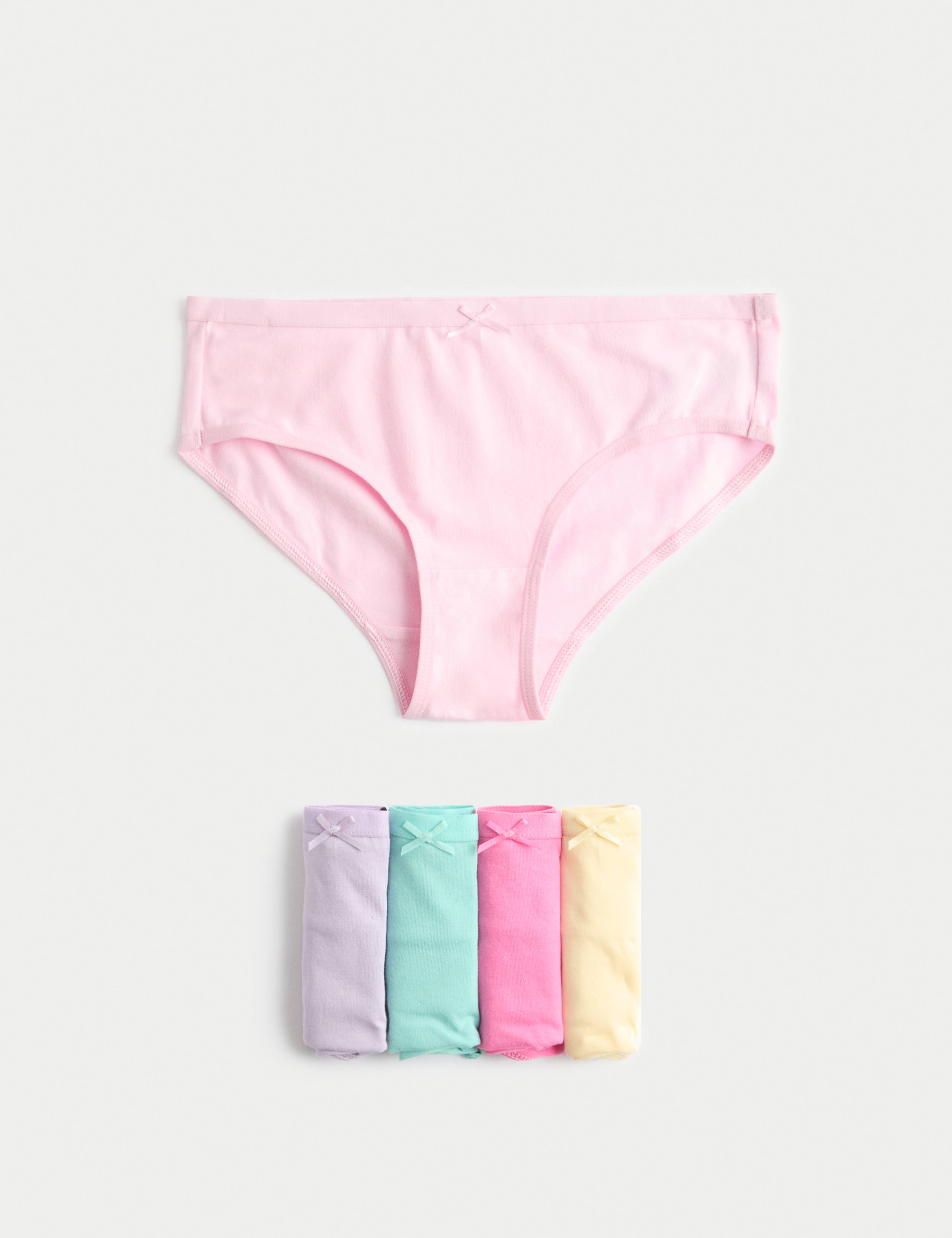 10 Pack Cotton with Stretch Knickers (2-14 Yrs) 1 of 2