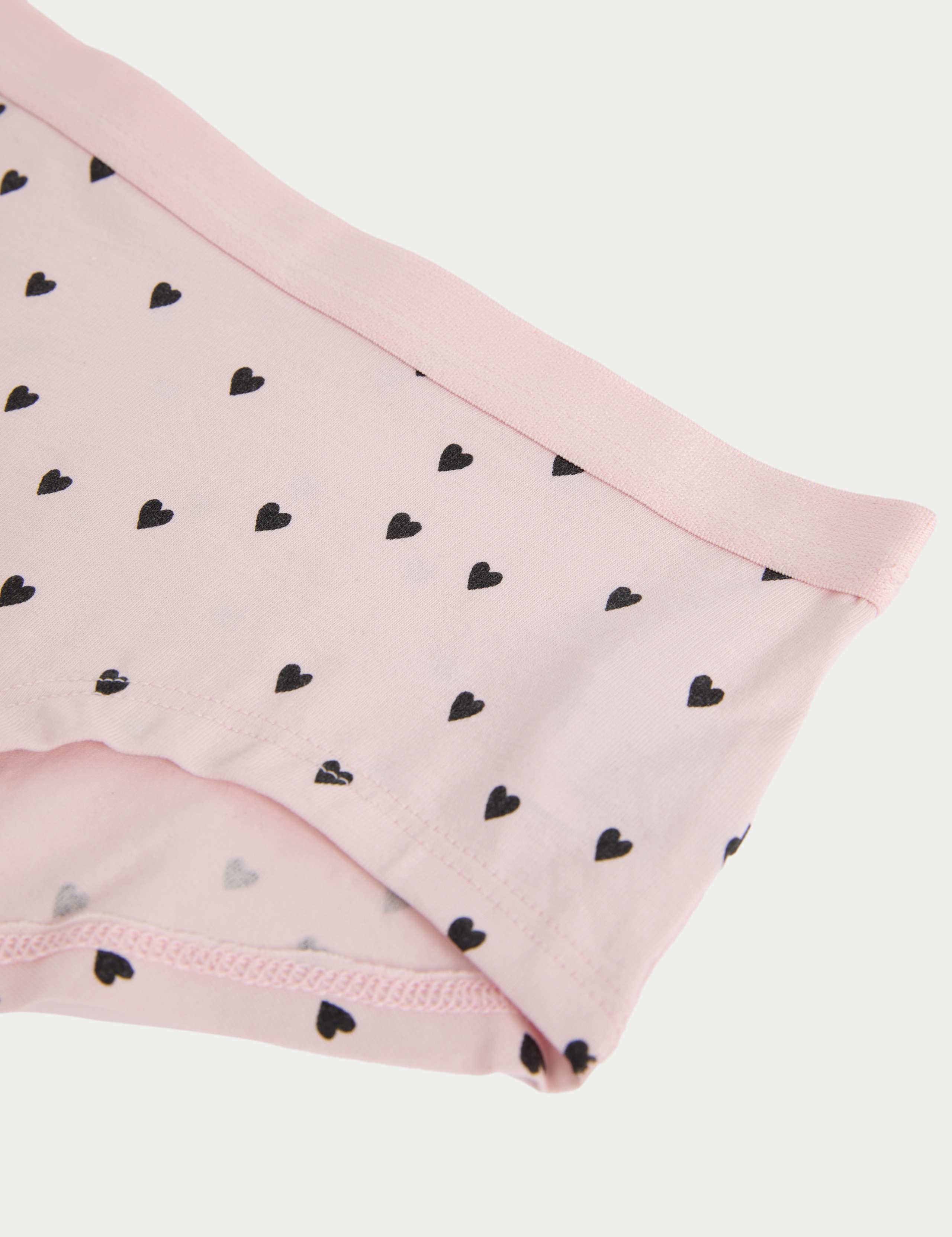 10 Pack Cotton with Stretch Heart Shorts (5-16 Yrs) 2 of 2