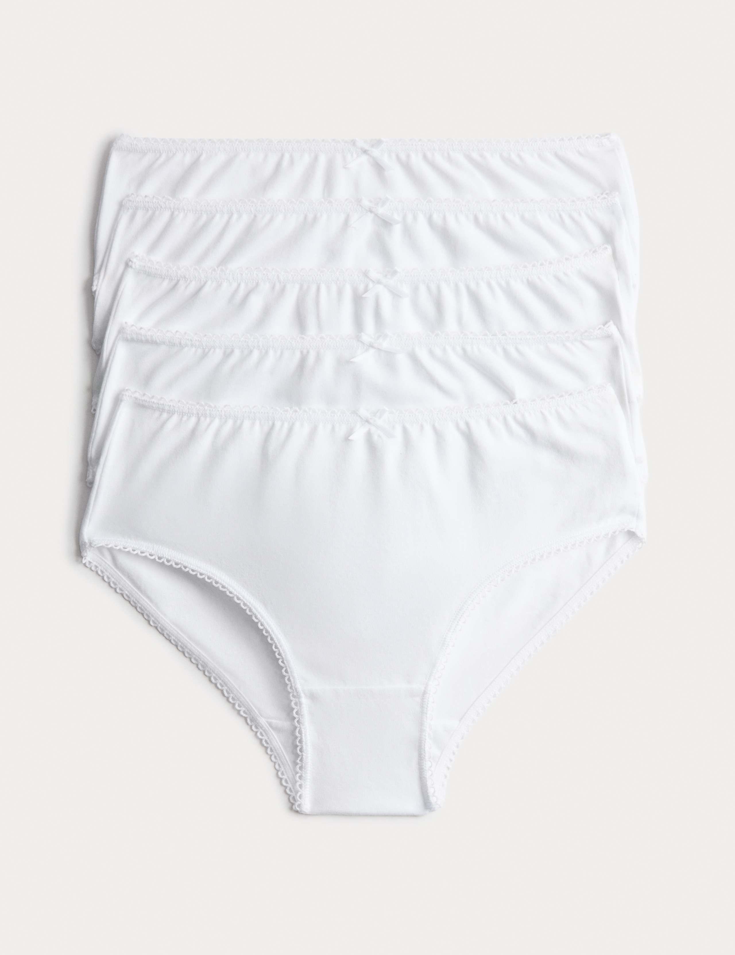 10 Pack Cotton with Stretch Knickers (2-14 Yrs) 1 of 2