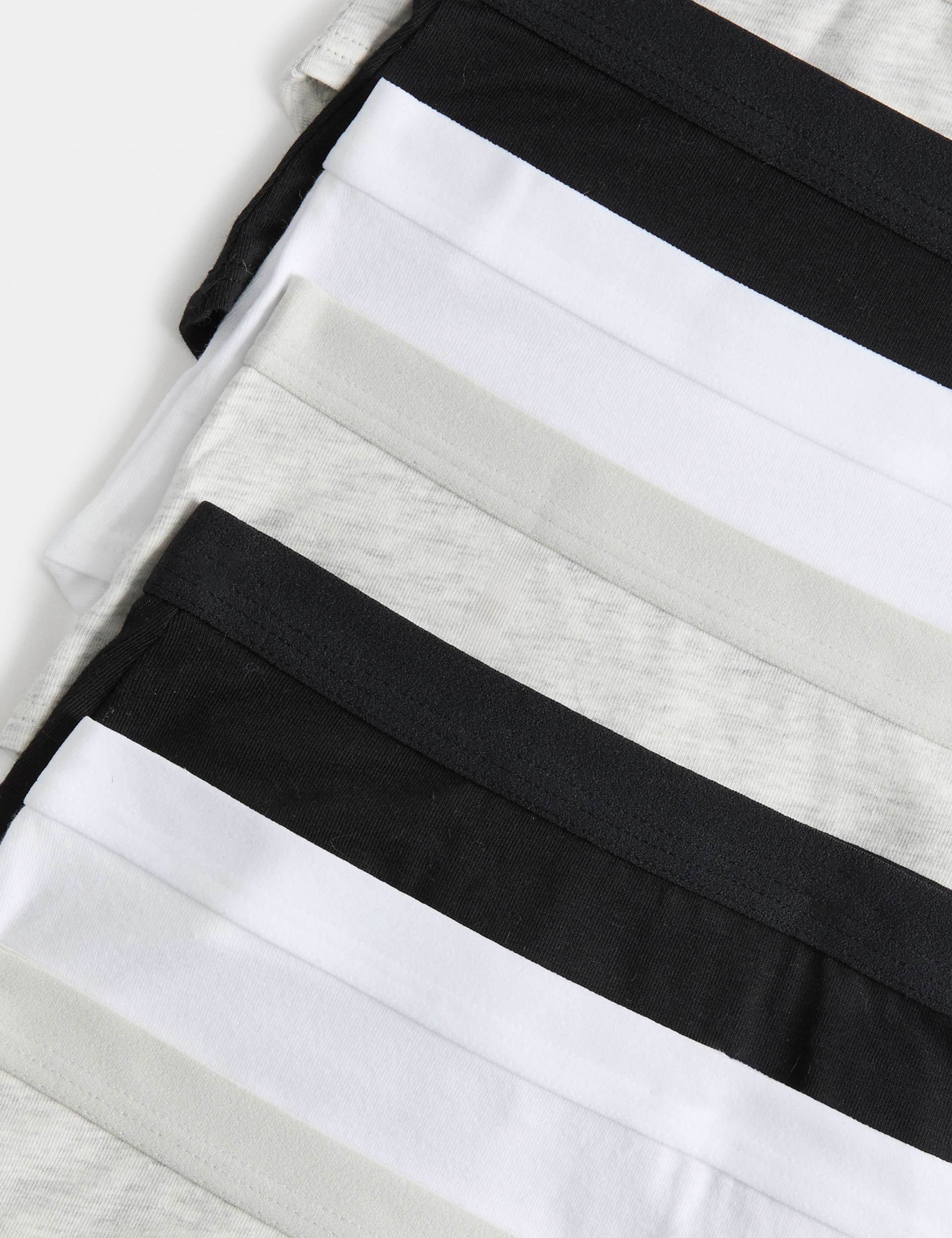 7 Pack Cotton with Stretch Grey Shorts (5-16 Yrs) 2 of 3