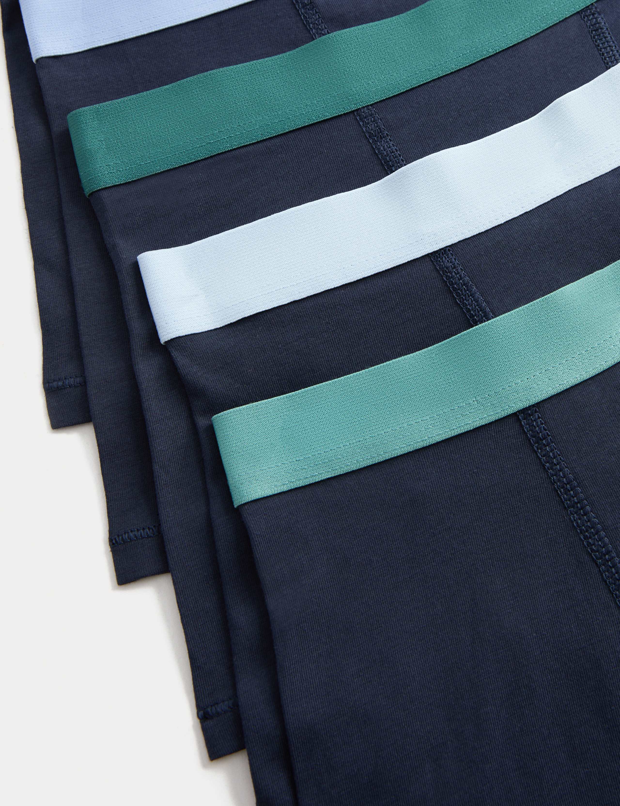 5pk Cotton Rich Trunks (5-16 Yrs) 2 of 2