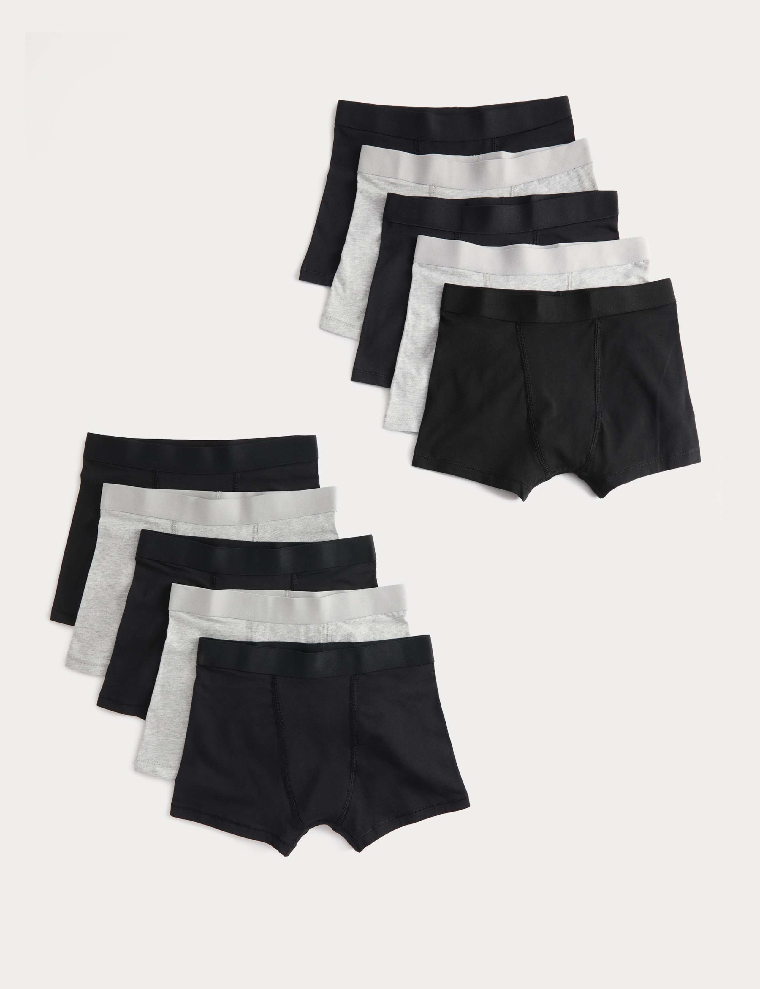 10 Pack Cotton with Stretch Trunks (5-16 Yrs) 1 of 2