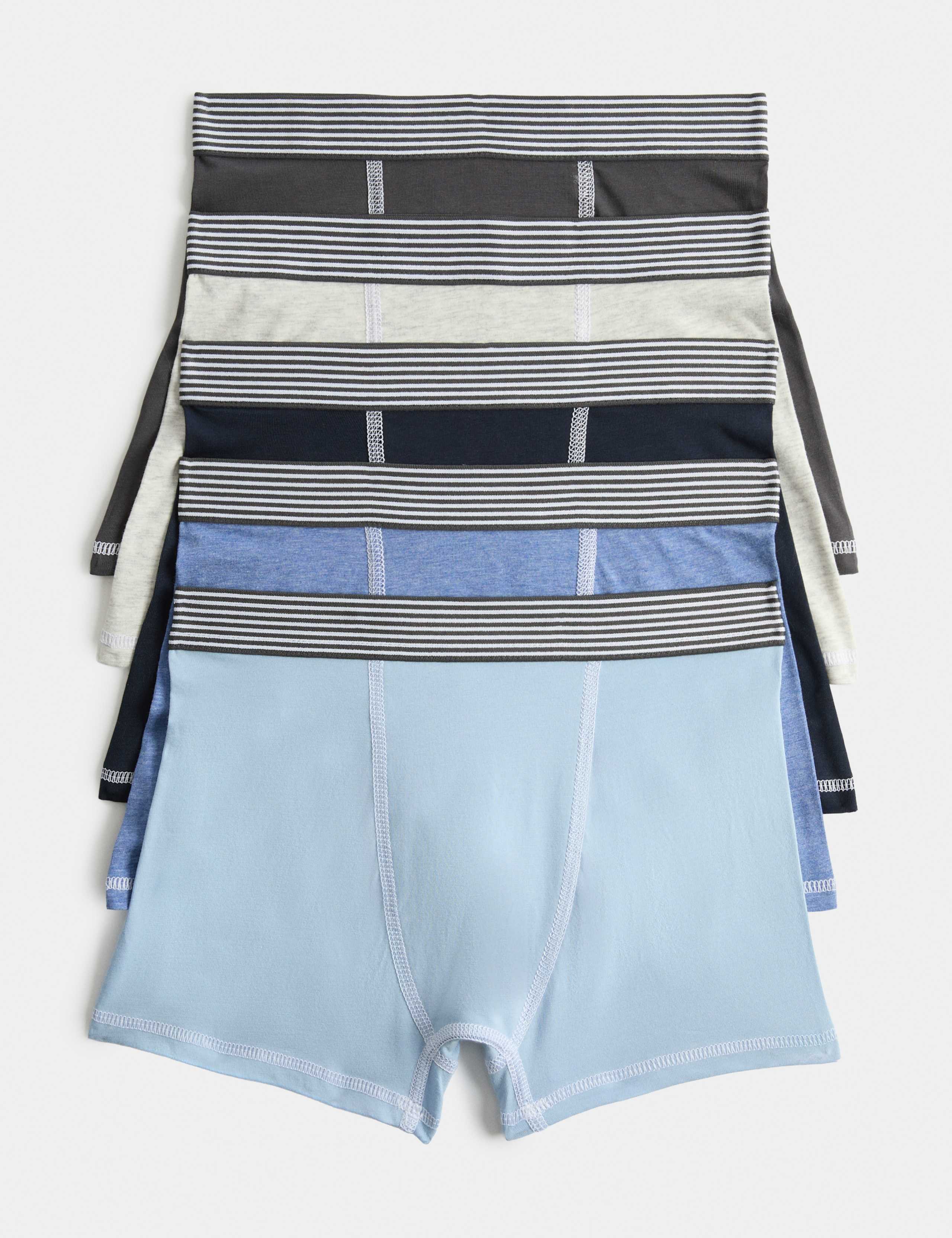 5 Pack Cotton Rich Nautical Trunks (5-16 Yrs) 1 of 2