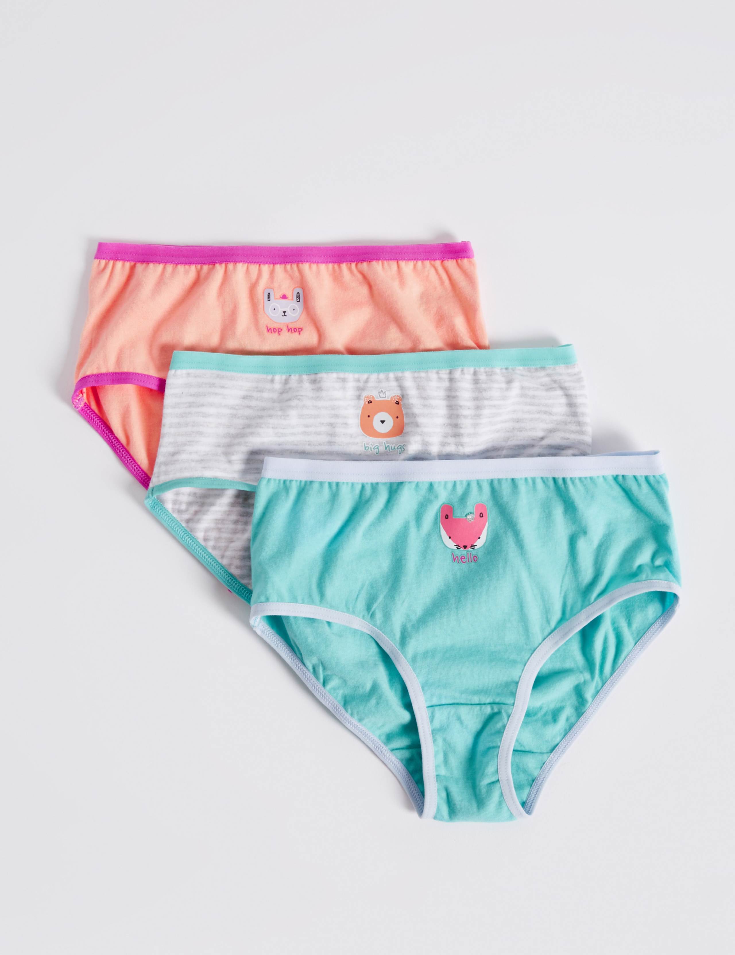 Pure Cotton Animal Face Briefs (18 Months - 12 Years) 2 of 2