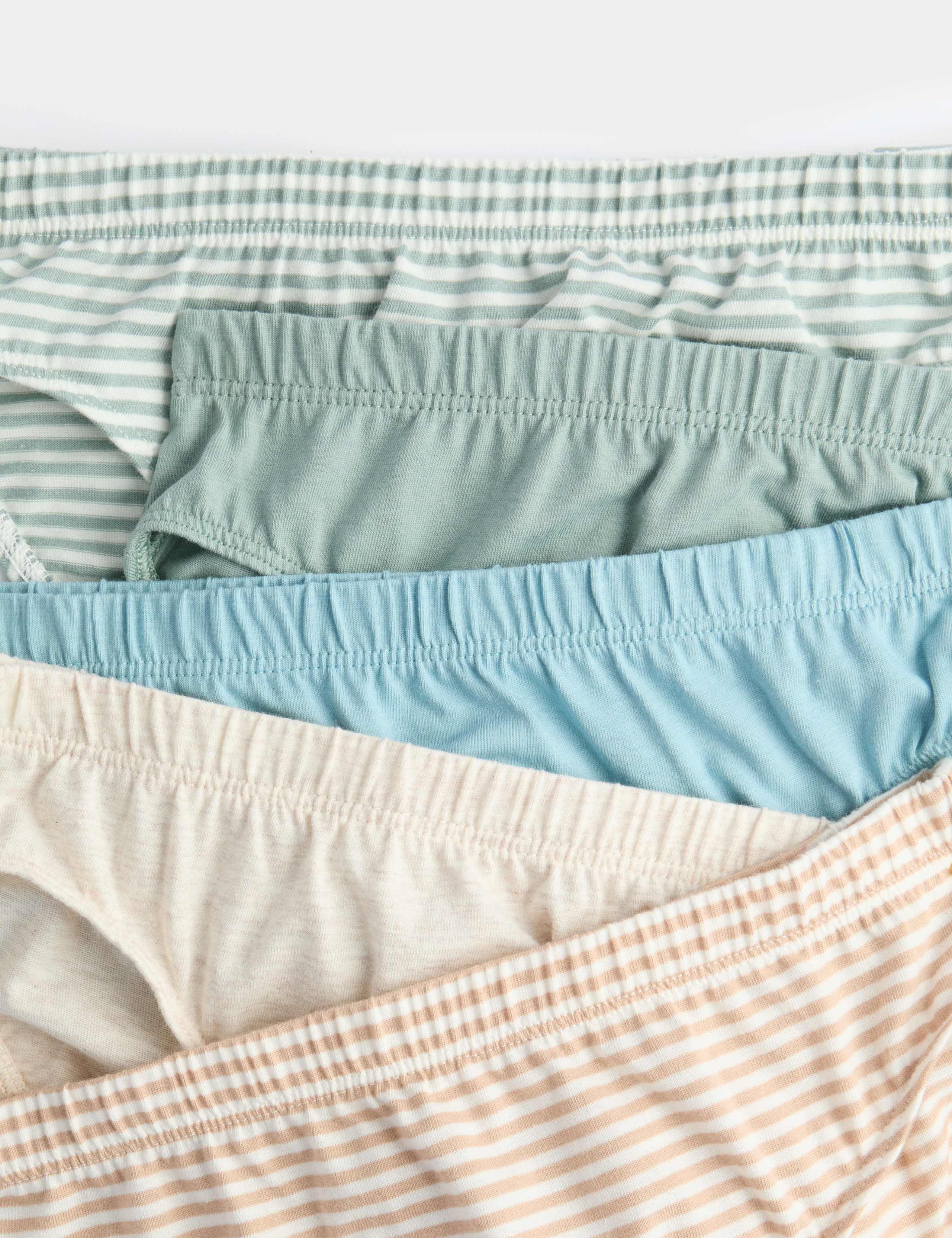 10pk Pure Cotton Stripes & Solids Briefs (2-14 Yrs) 2 of 2