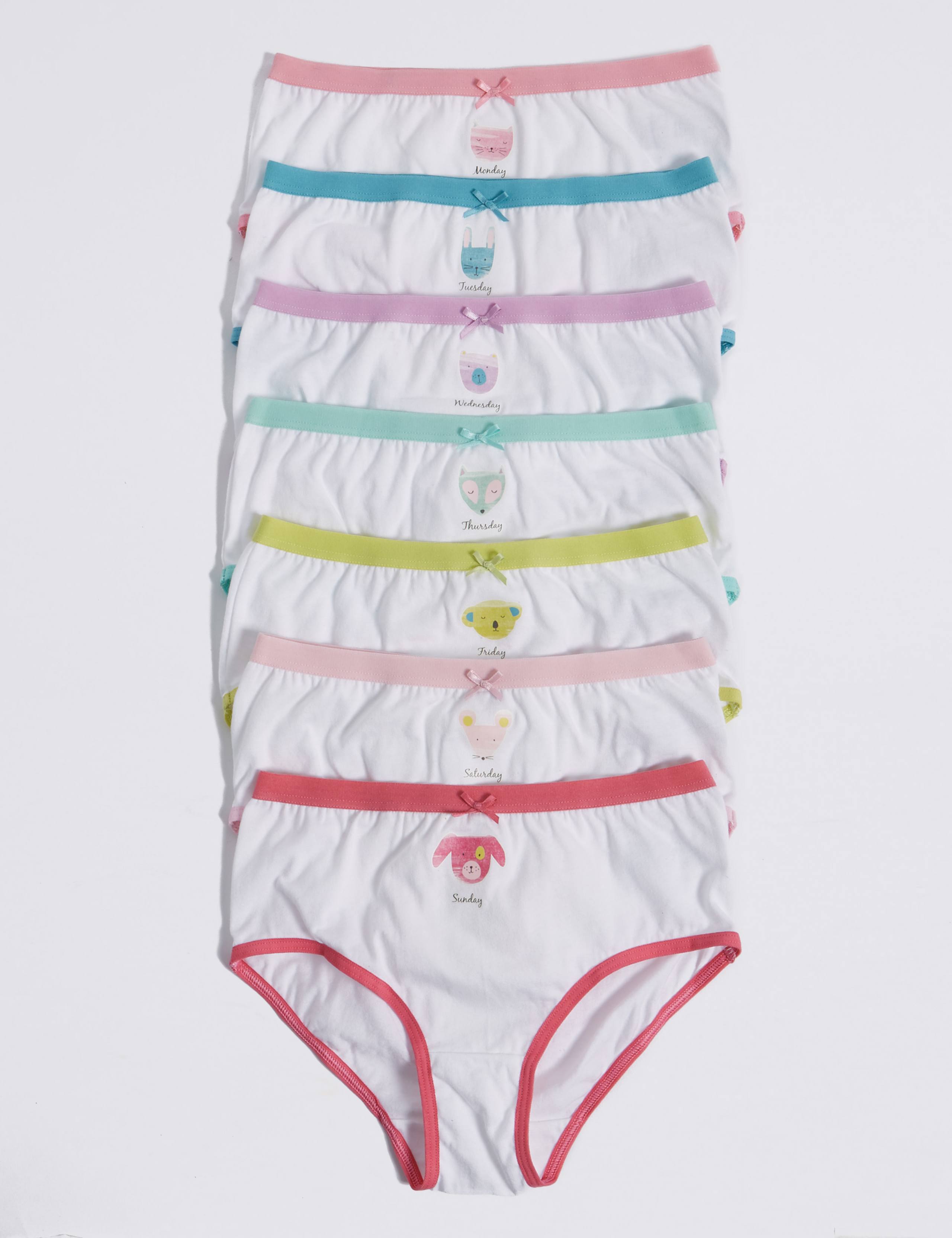 7 Pack Pure Cotton Briefs (18 Months - 12 Years) 1 of 2
