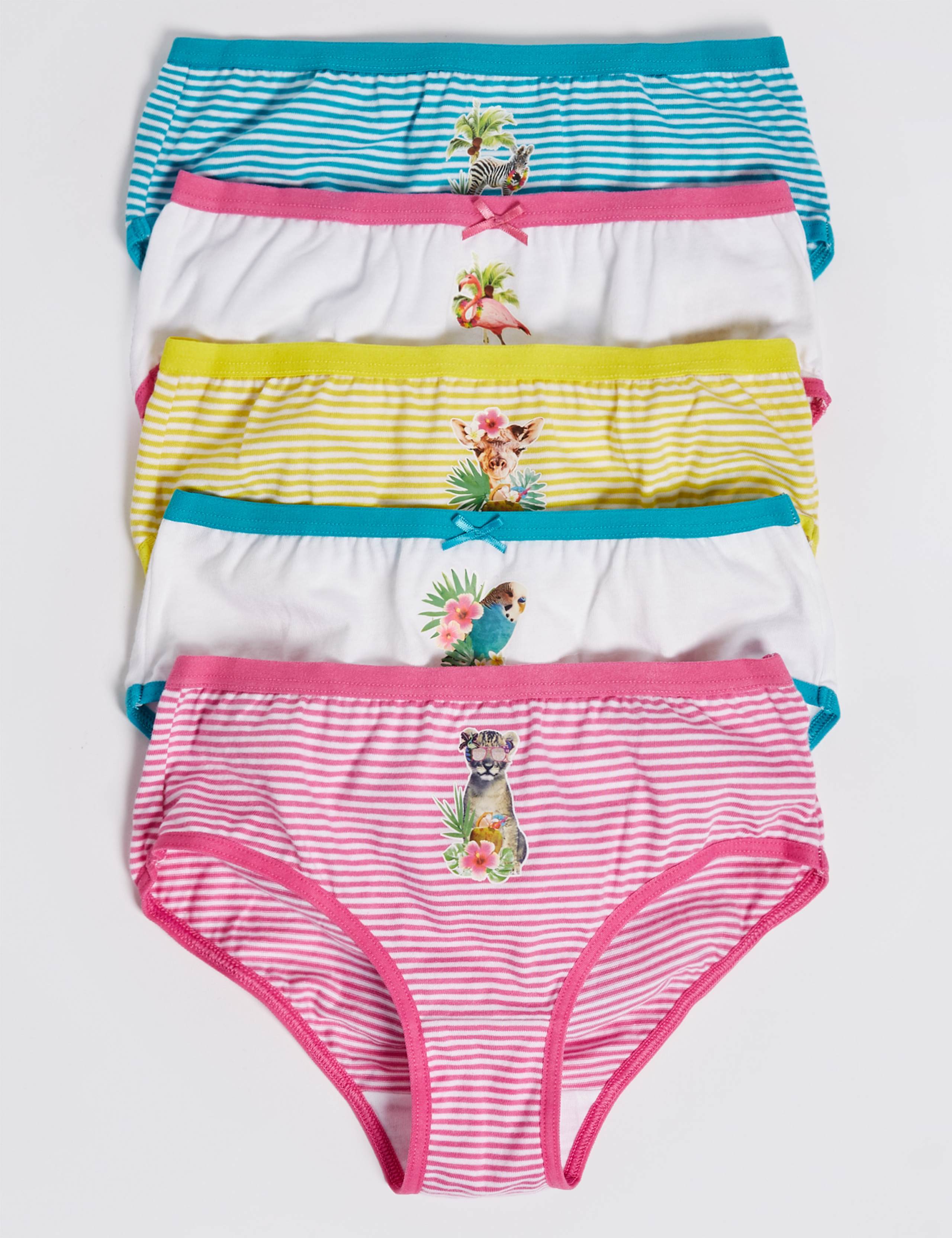 5 Pack Pure Cotton Briefs (18 Months - 12 Years) 1 of 2