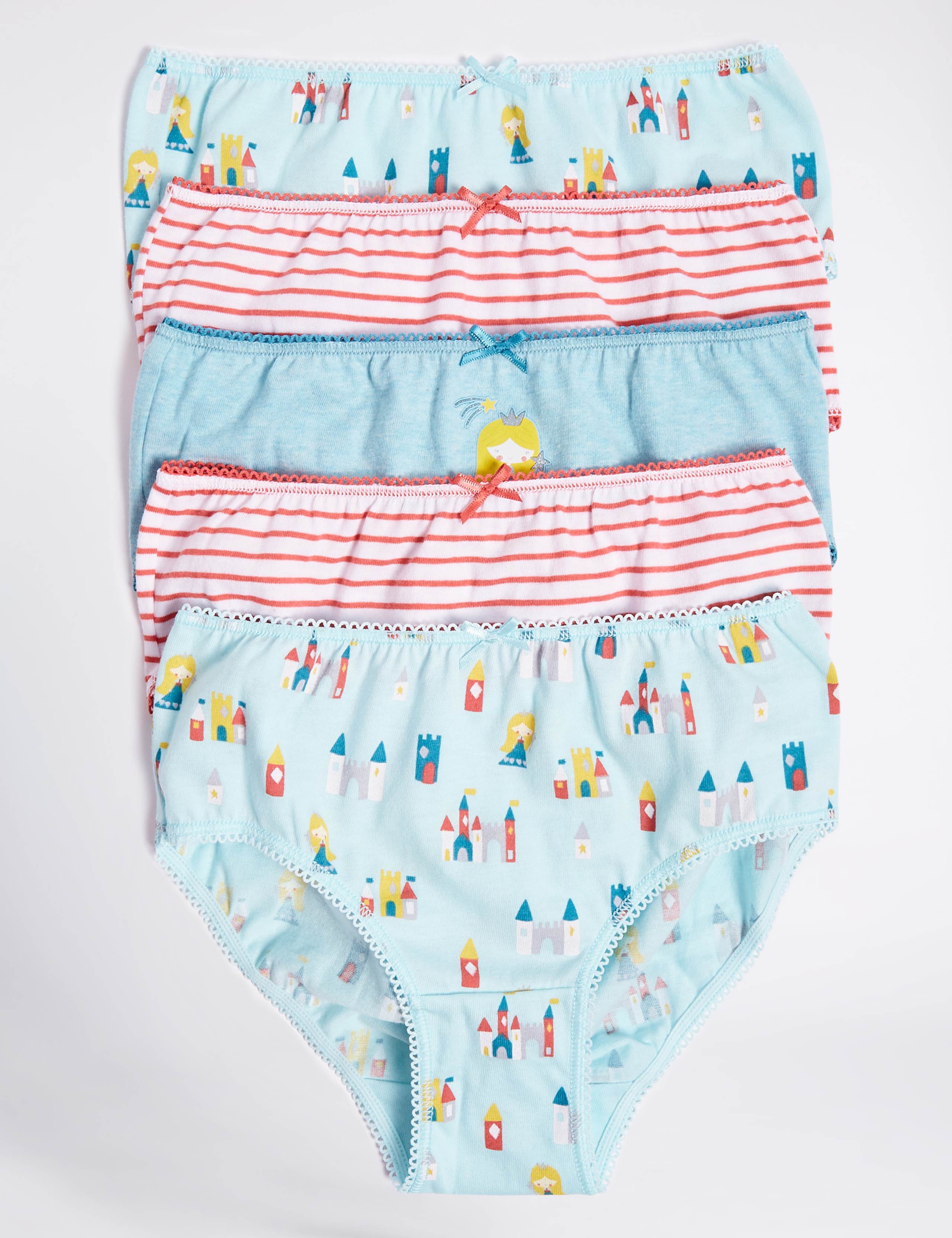 5 Pack Pure Cotton Briefs (18 Months - 12 Years) 1 of 2