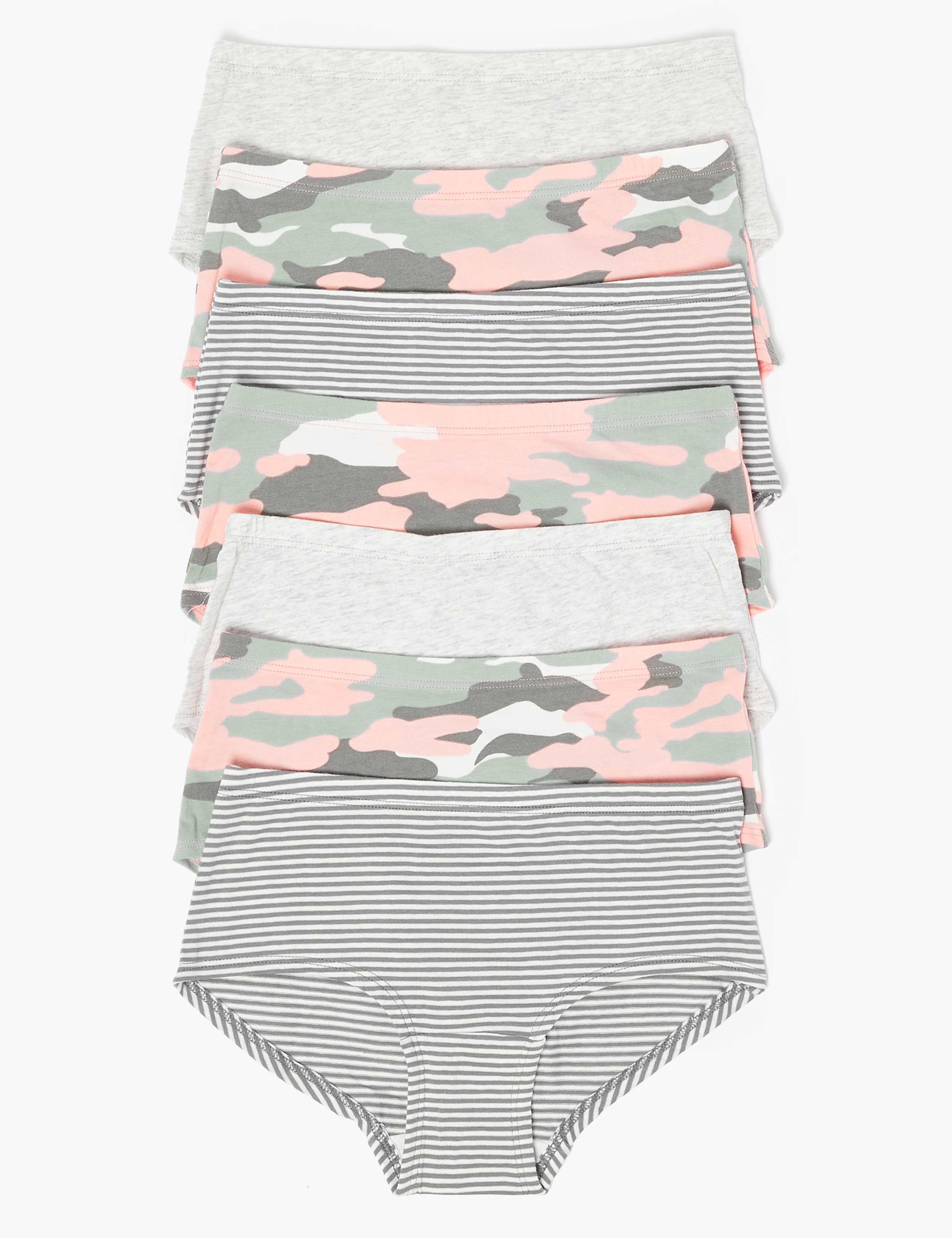 7 Pack Camouflage Print Shorts (2-16 Yrs) 1 of 2