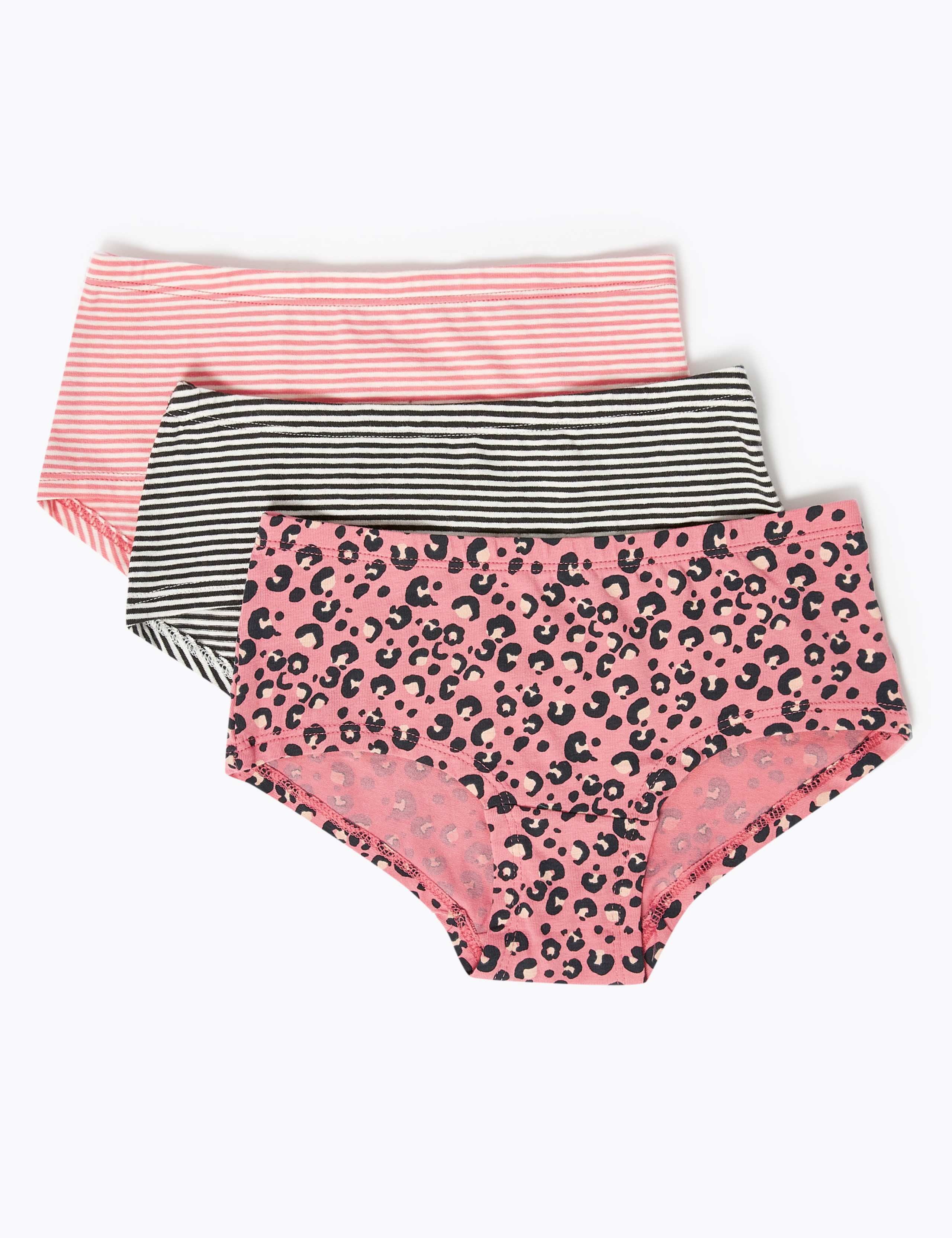 7pk Cotton with Stretch Animal Print Shorts (2-16 Yrs) 2 of 2