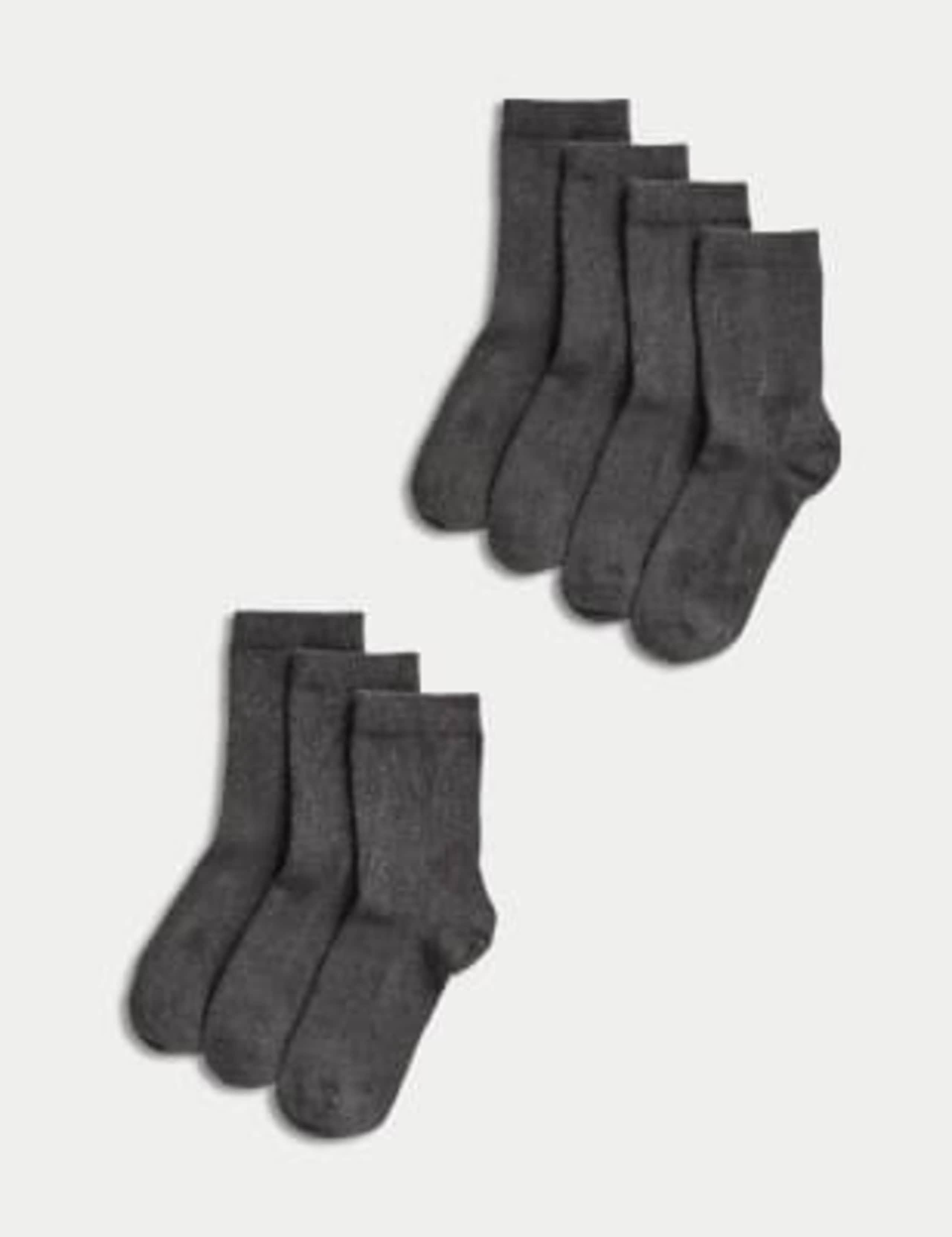7 Pack of Ankle School Socks 2 of 3