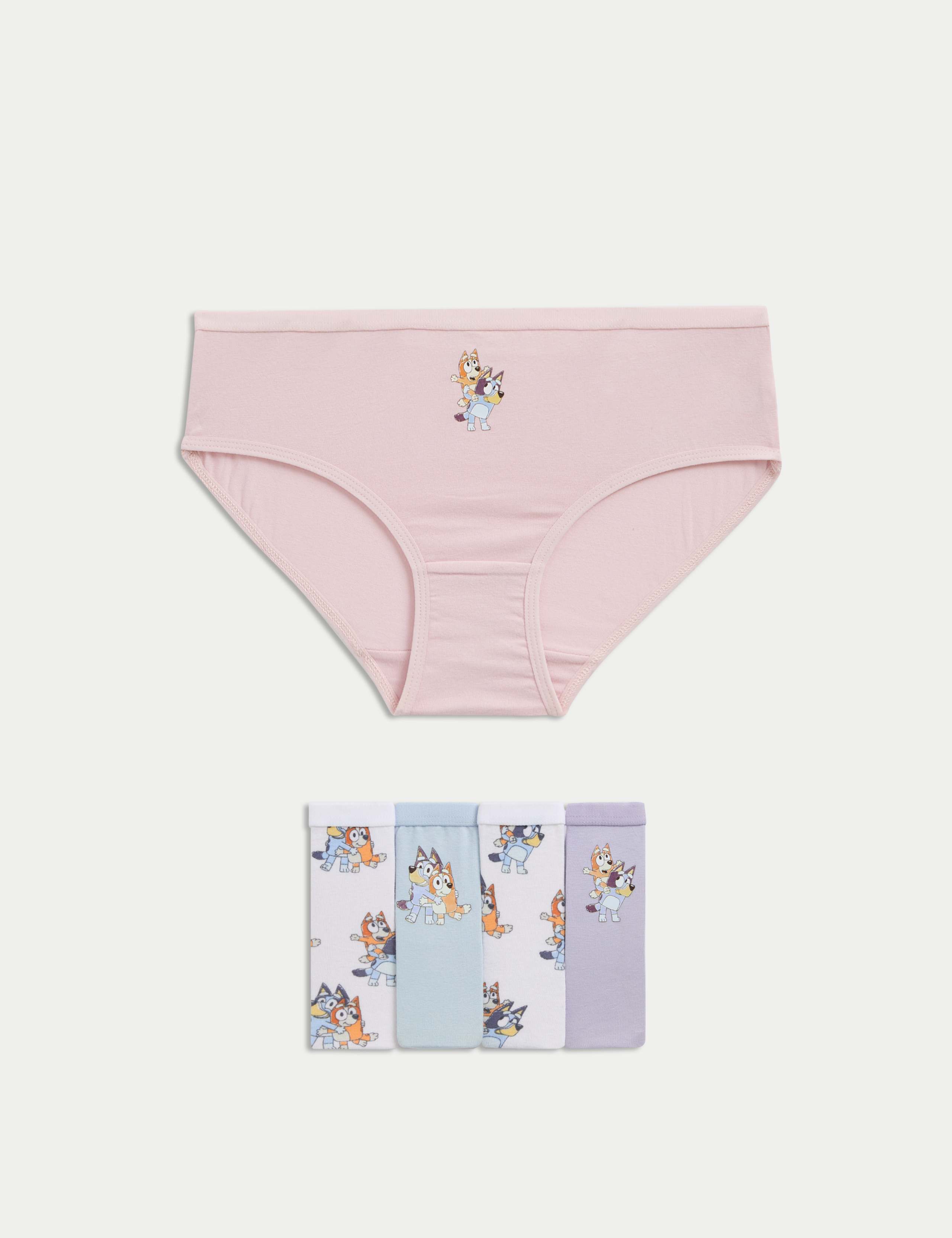 5pk Cotton with Stretch Bluey™ Knickers (2-8 Yrs) 1 of 2