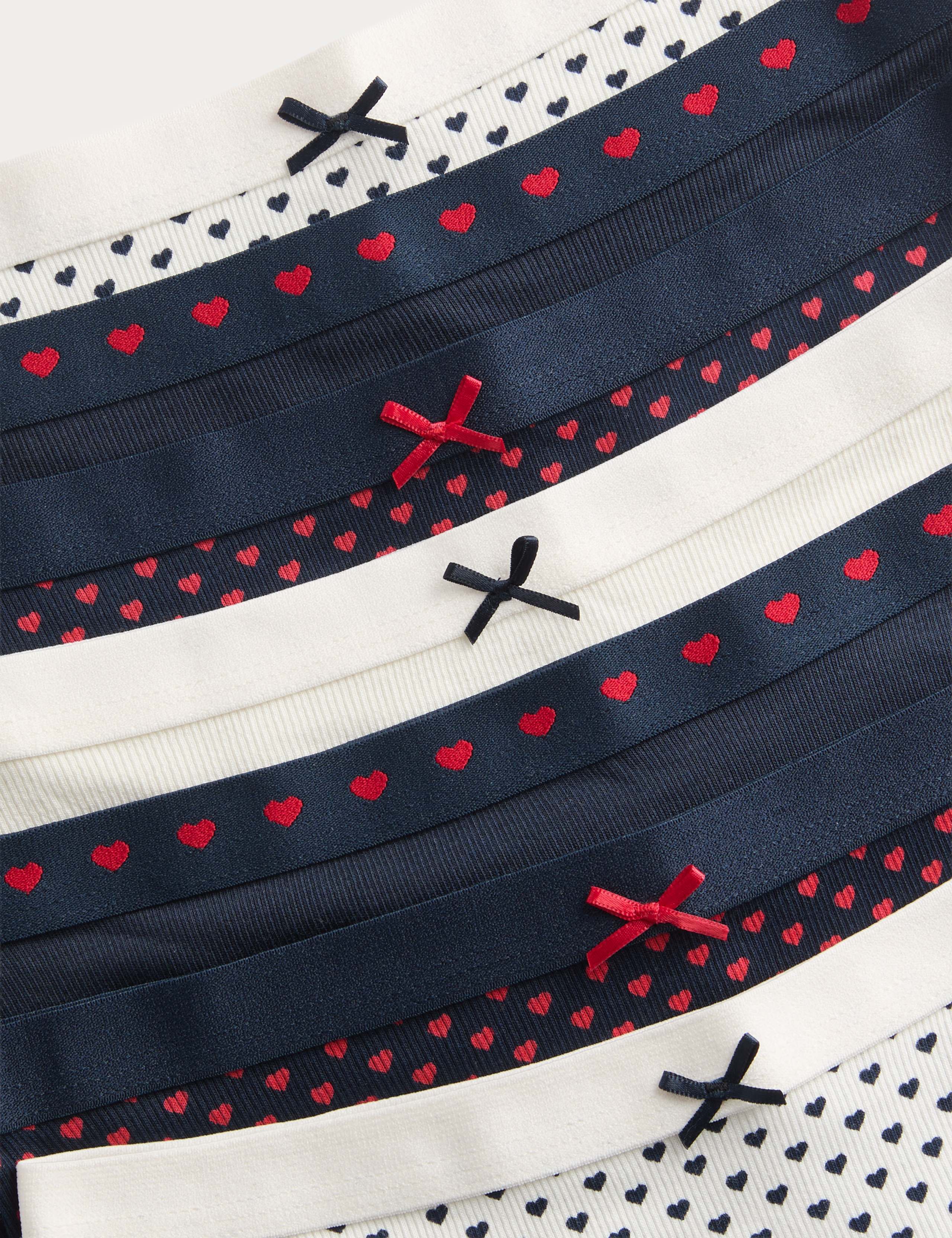 7 Pack Cotton Rich Heart Shorts with Stretch (5-16 Years) 2 of 2