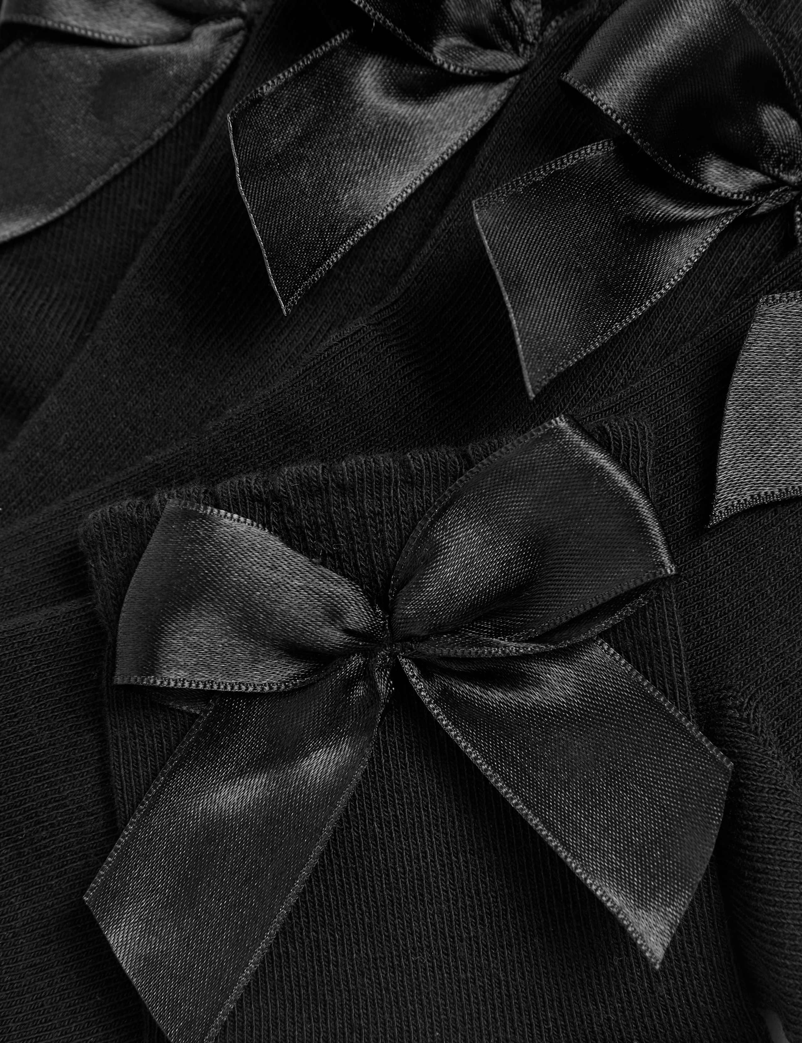 5 Pack Cotton Rich Ankle Bow Socks (6 Small-7 Large) 2 of 2