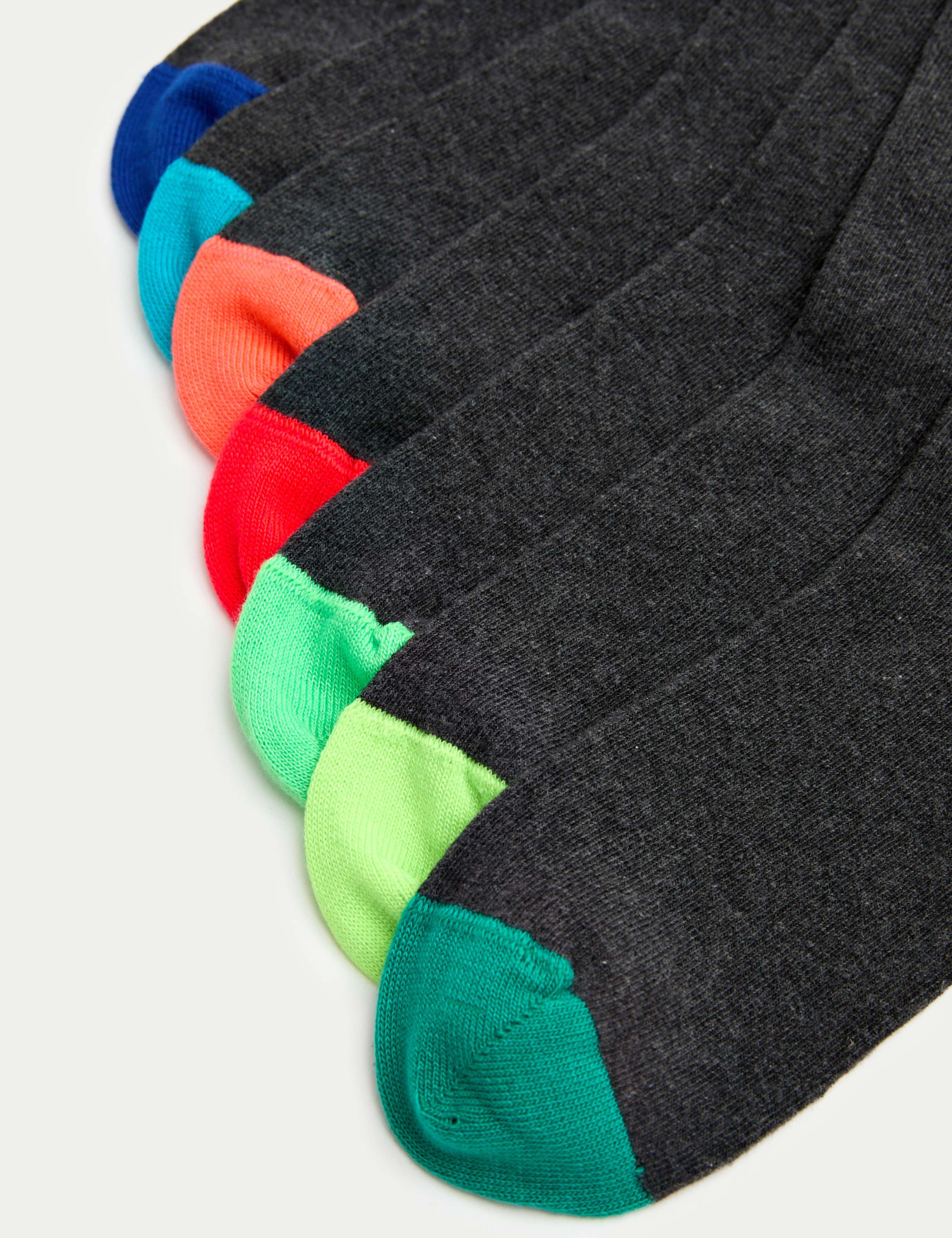 7pk Socks (8½-12 Small - 7½-10½ Large) 2 of 2