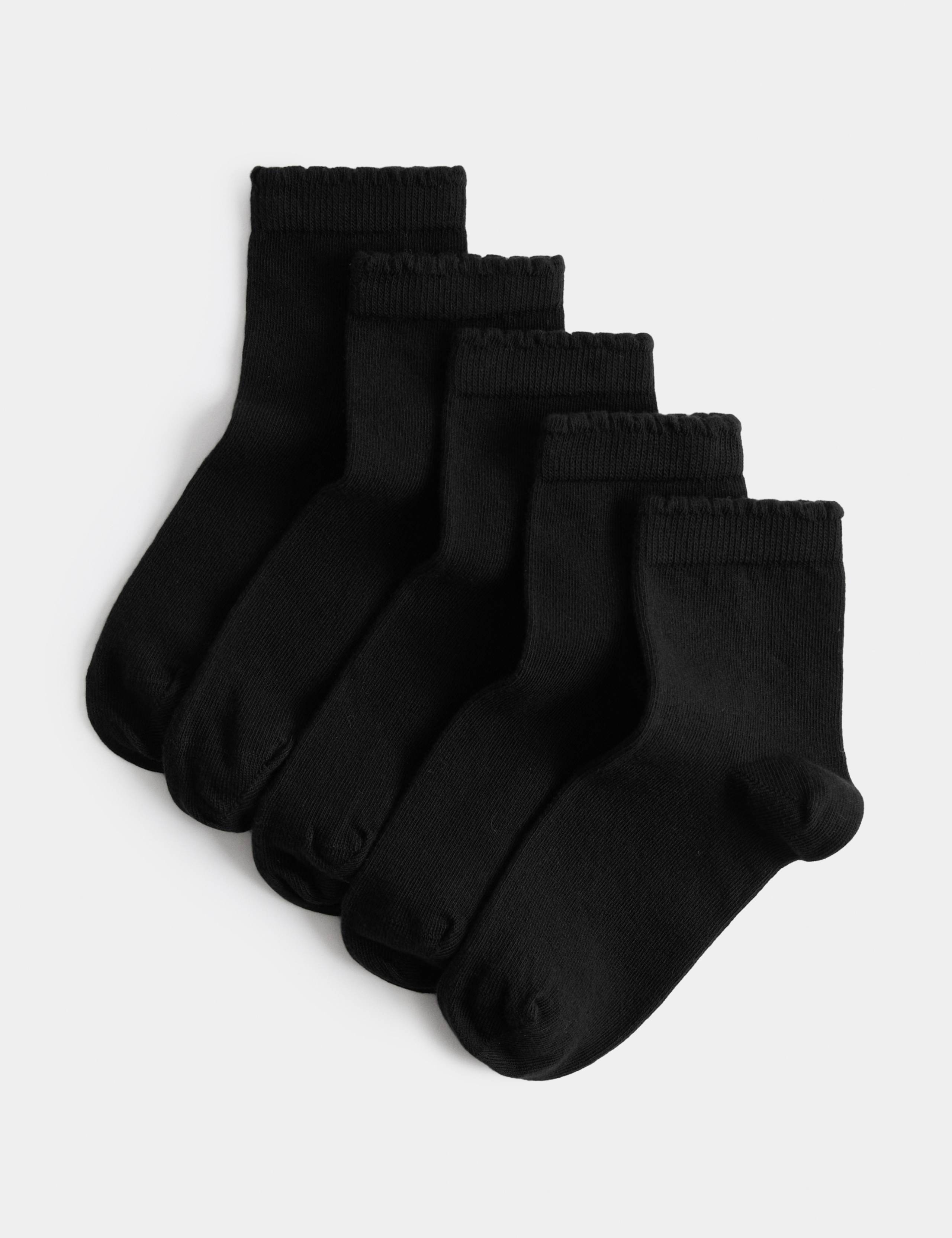 5 Pack Cotton Rich Socks (6 Small-7 Large) 1 of 1