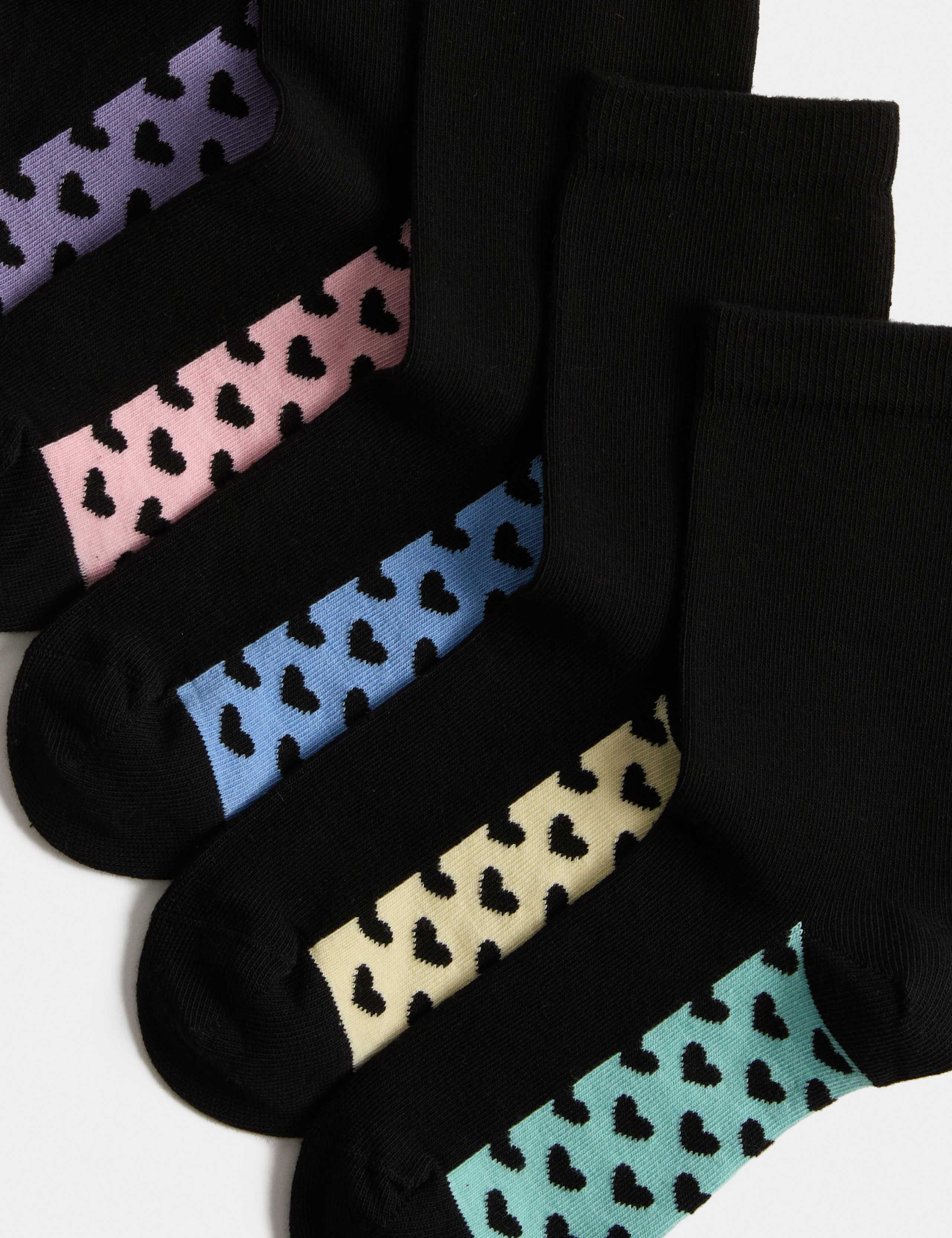 5 Pack Cotton Rich Socks 2 of 2