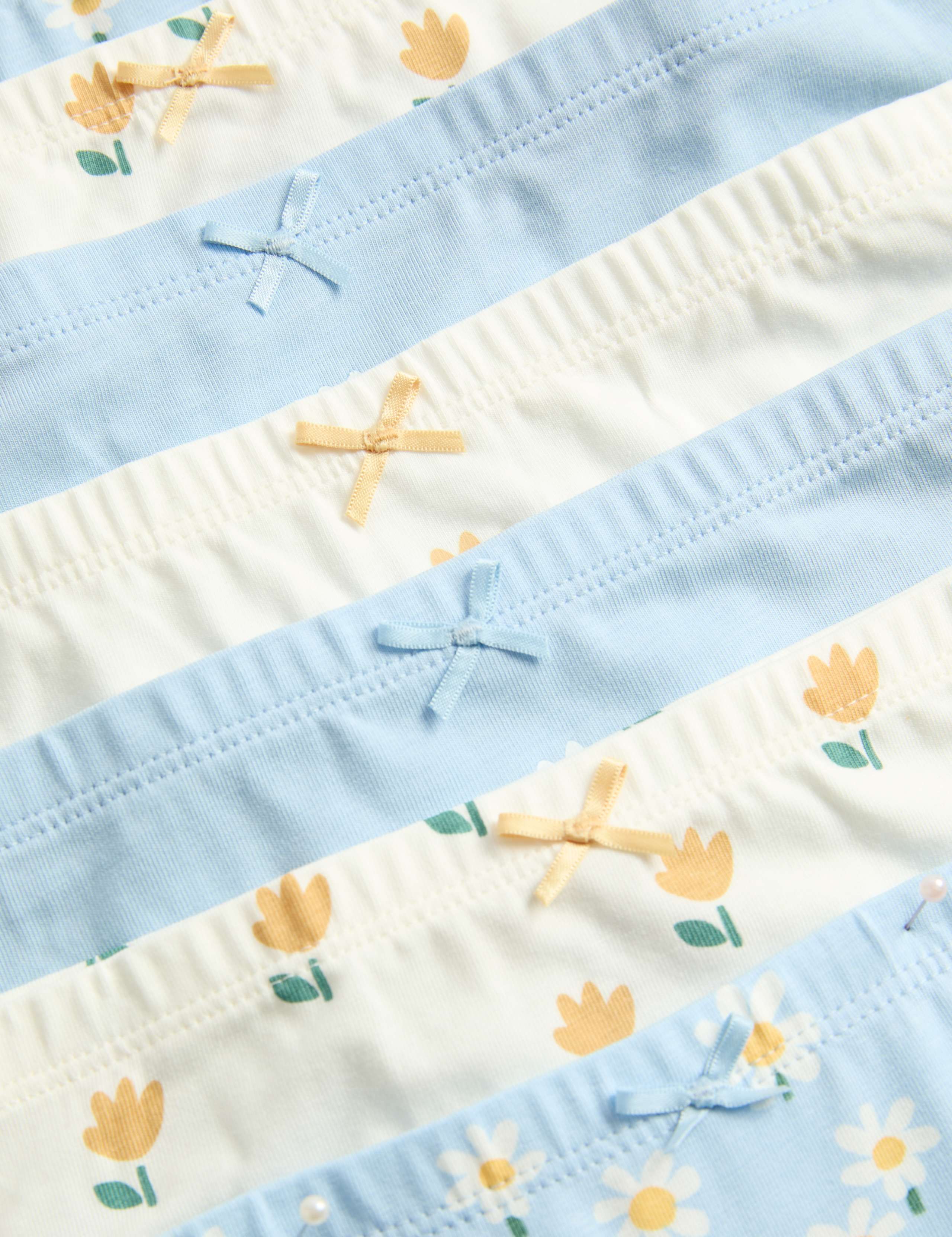 7 Pack Cotton with Stretch Floral Knickers (18 Mths-12 Yrs) 2 of 2