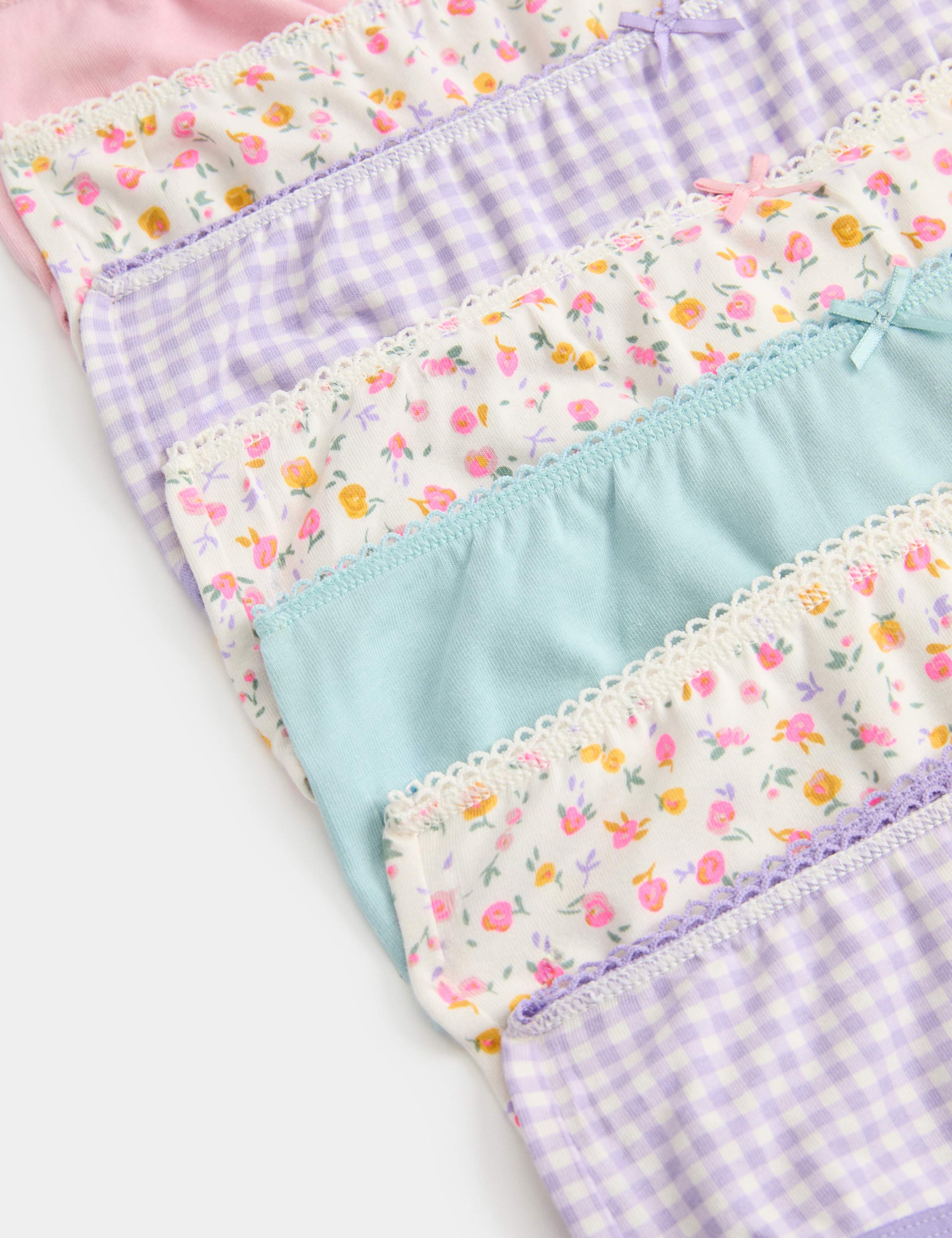 7 Pack Cotton Rich Floral Knickers (18 Mths - 16 Yrs) 2 of 2