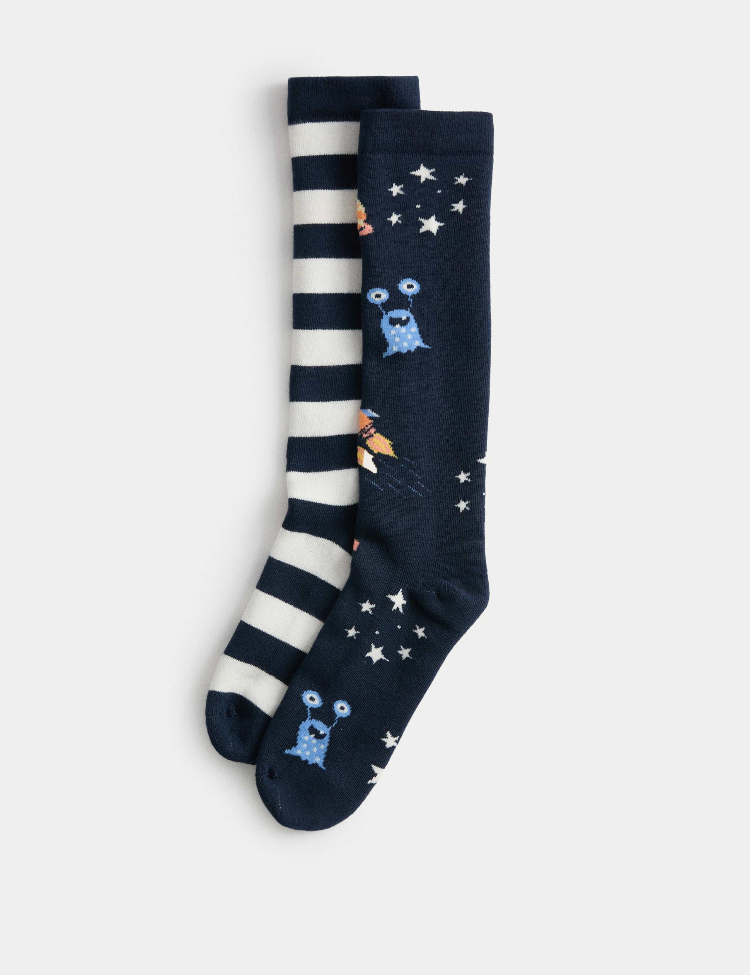 2pk Space Welly Socks (6 Small - 7 Large) 1 of 1
